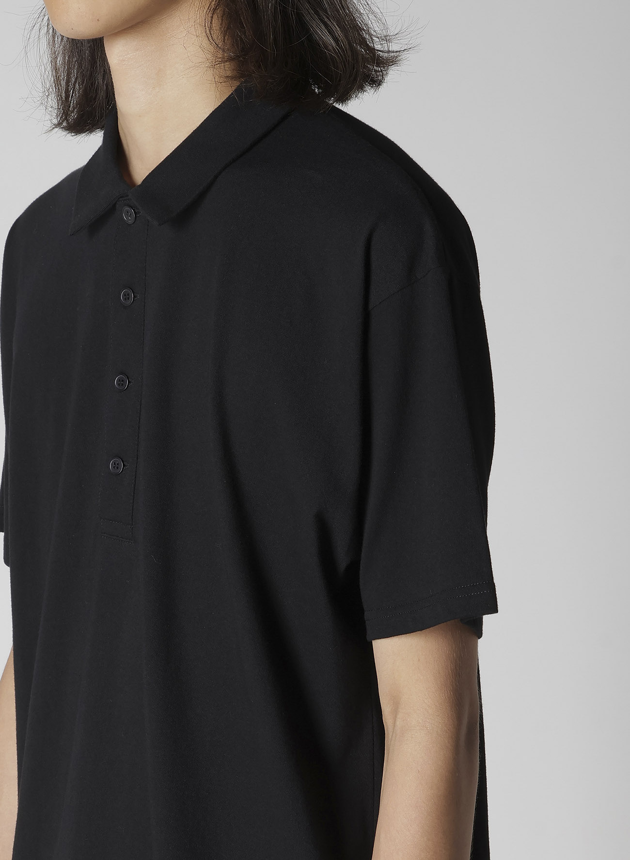 Y's for men LOGO PRINT POLO SHIRT