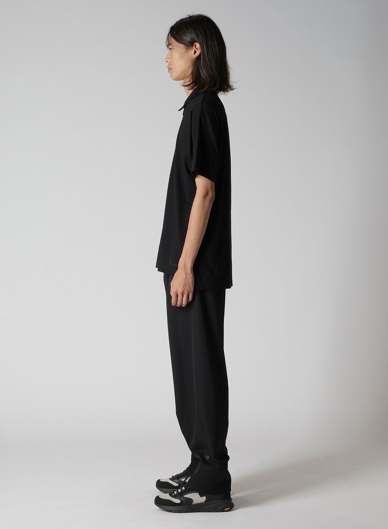 Y's for men LOGO PRINT POLO SHIRT