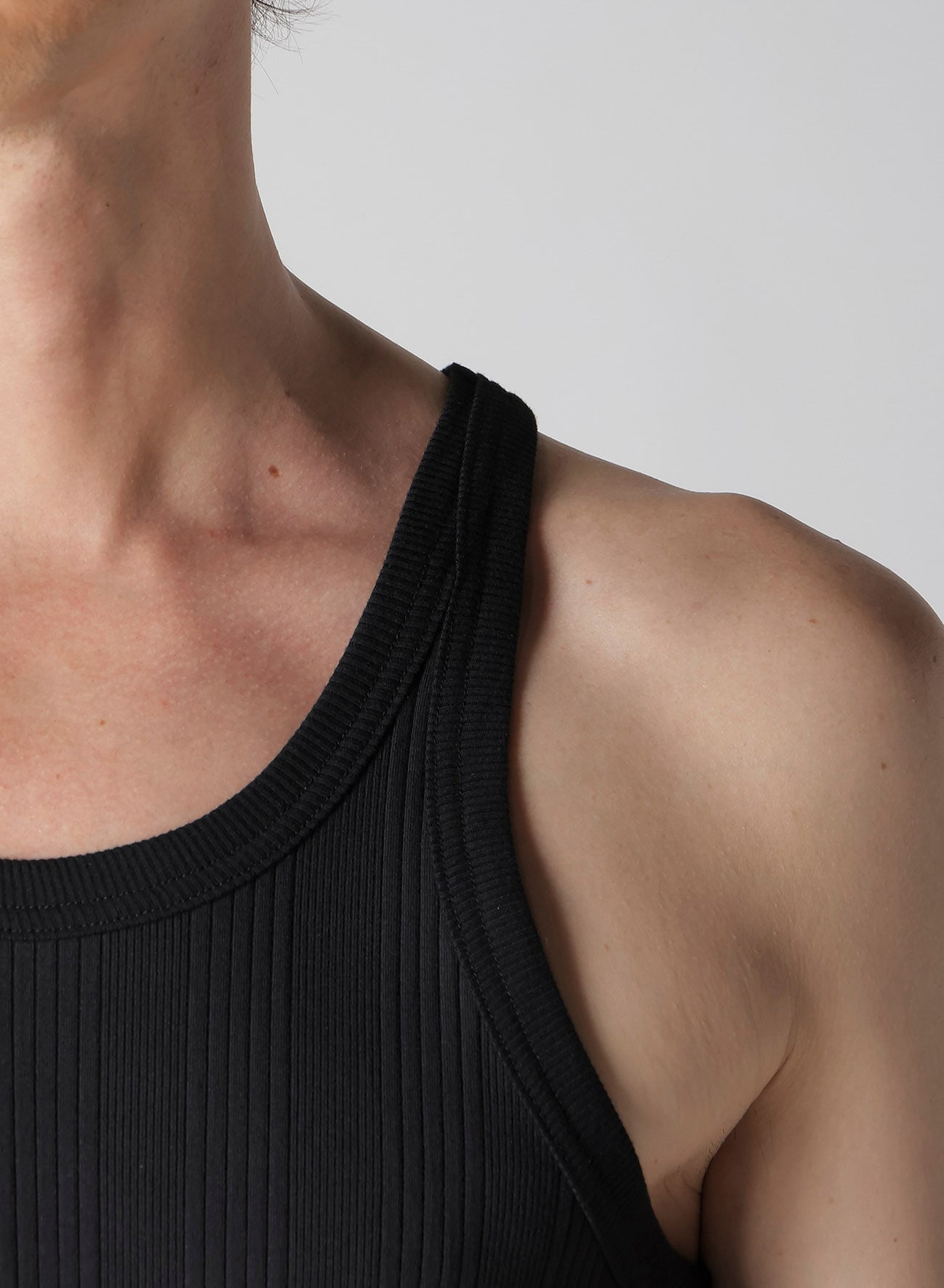 RANDOM STRETCH RIB TANK TOP