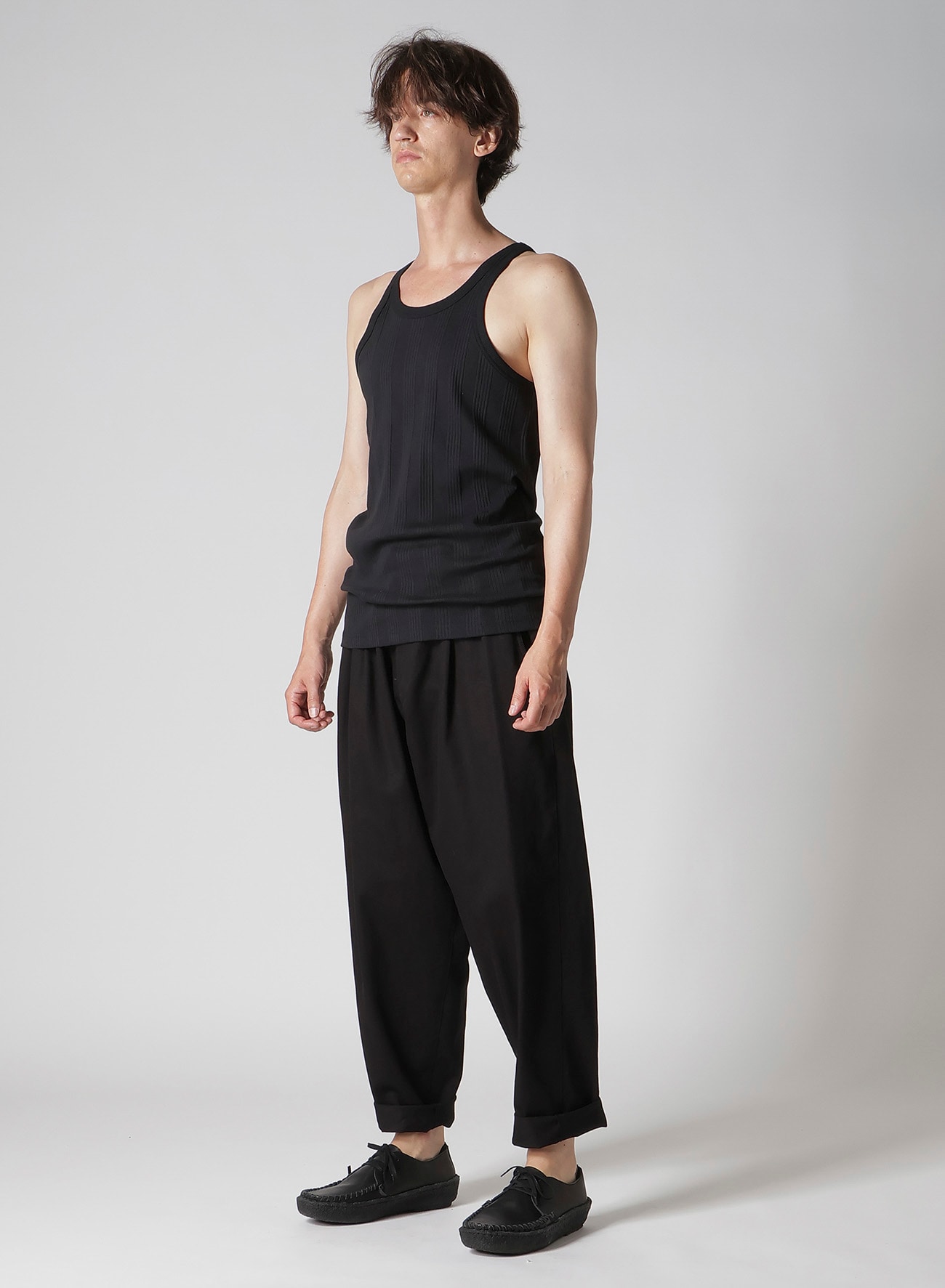 RANDOM STRETCH RIB TANK TOP