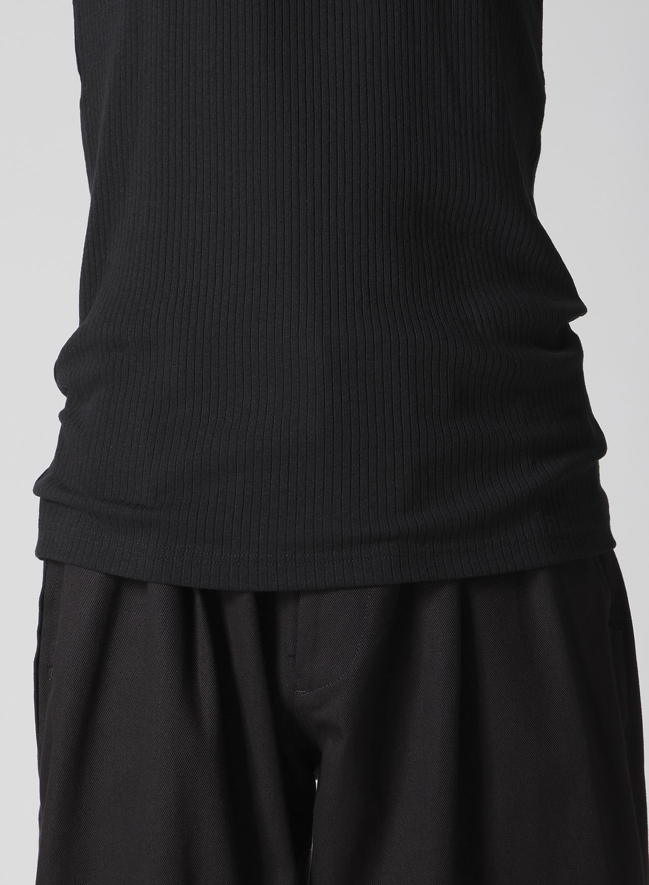 COLOR PANEL RIB TANK TOP