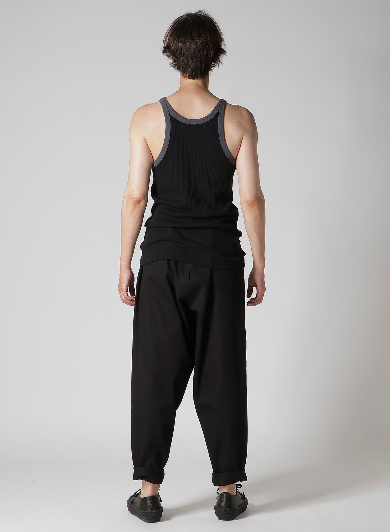 COLOR PANEL RIB TANK TOP