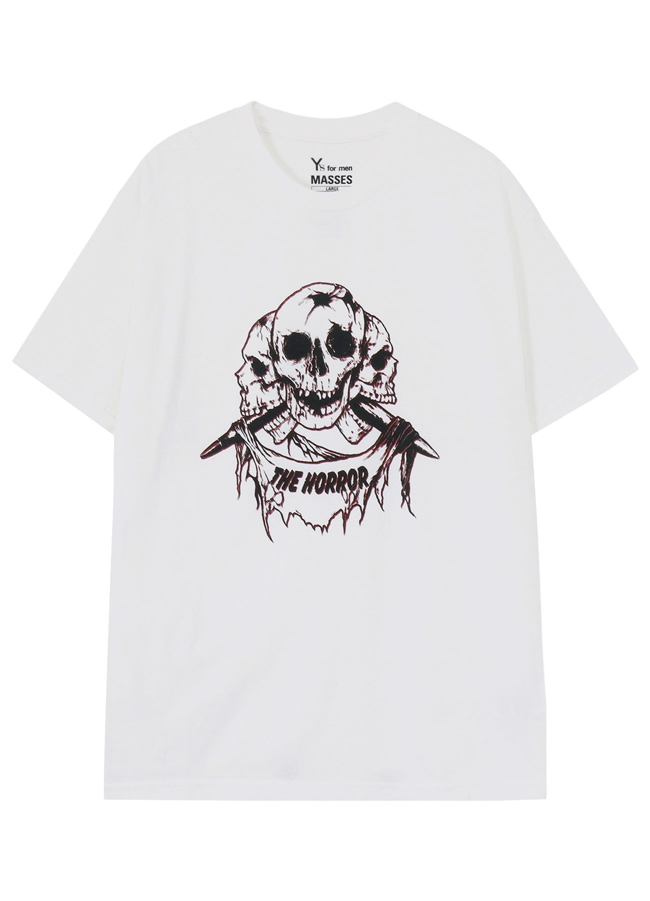 【Y's for men × MASSES】COTTON SINGLE PRINT ROUND NECK SHORT SLEEVE T