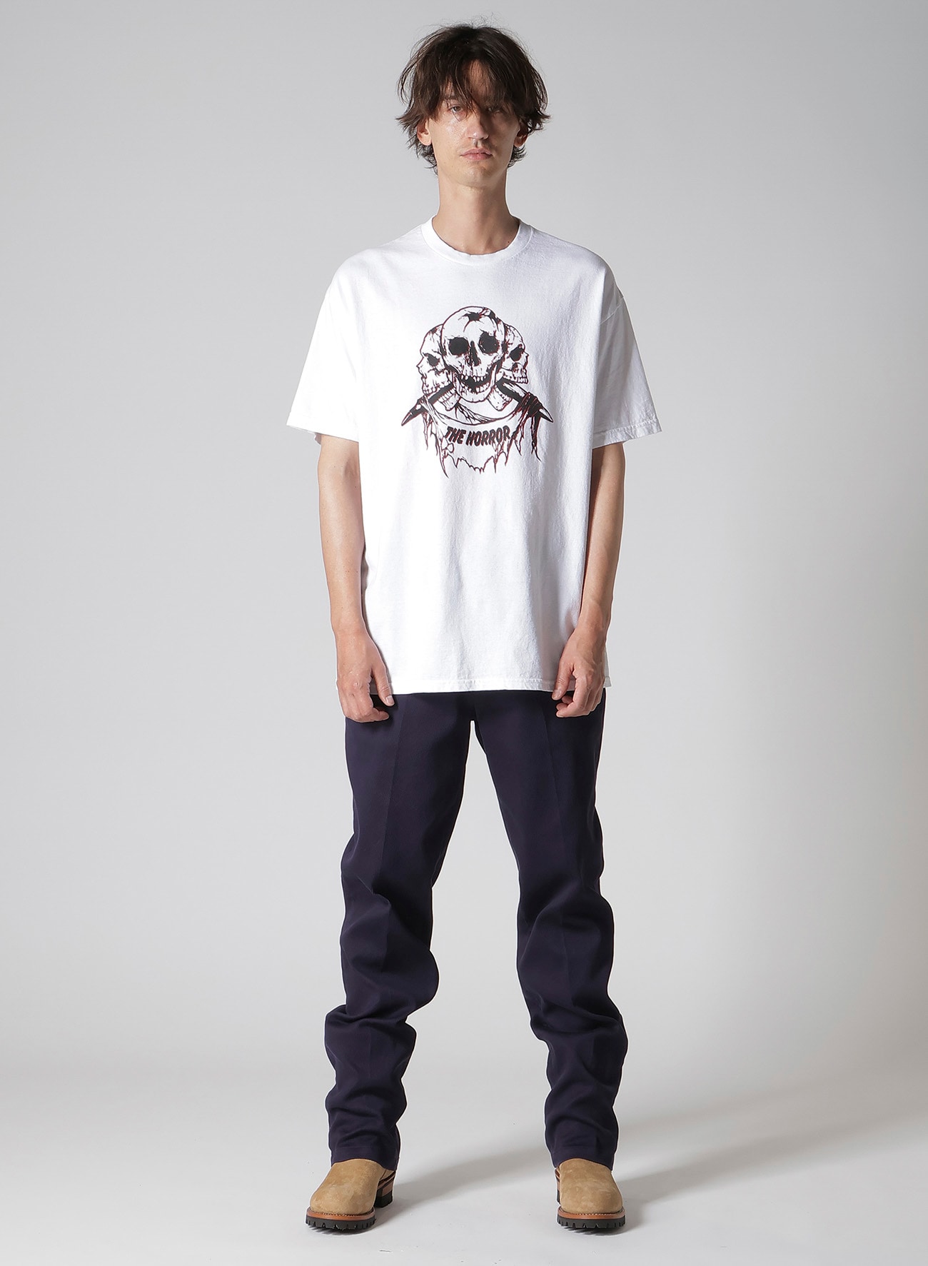 【Y's for men × MASSES】COTTON SINGLE PRINT ROUND NECK SHORT SLEEVE T