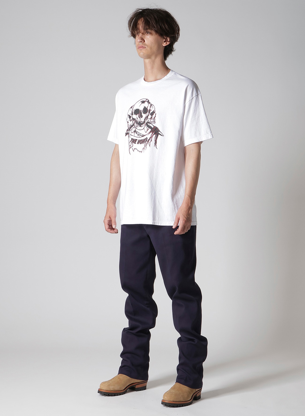【Y's for men × MASSES】COTTON SINGLE PRINT ROUND NECK SHORT SLEEVE T