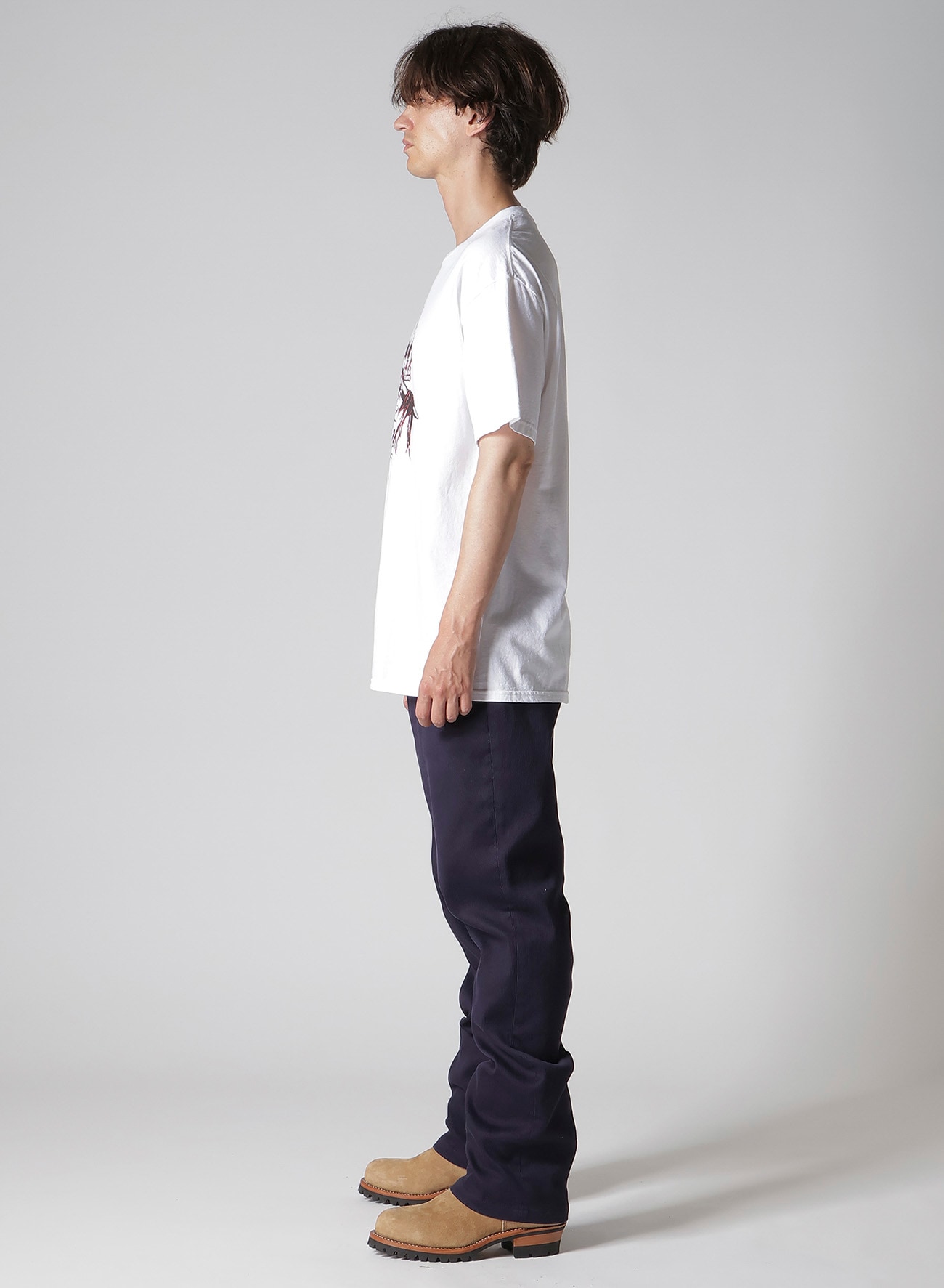 【Y's for men × MASSES】COTTON SINGLE PRINT ROUND NECK SHORT SLEEVE T