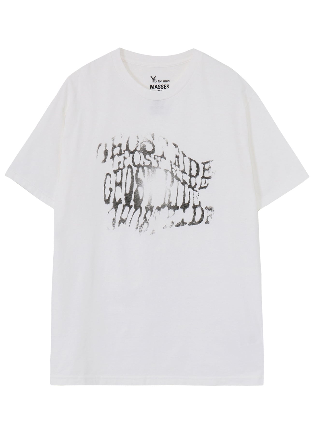 【Y's for men × MASSES】COTTON SINGLE PRINT ROUND NECK SHORT SLEEVE T