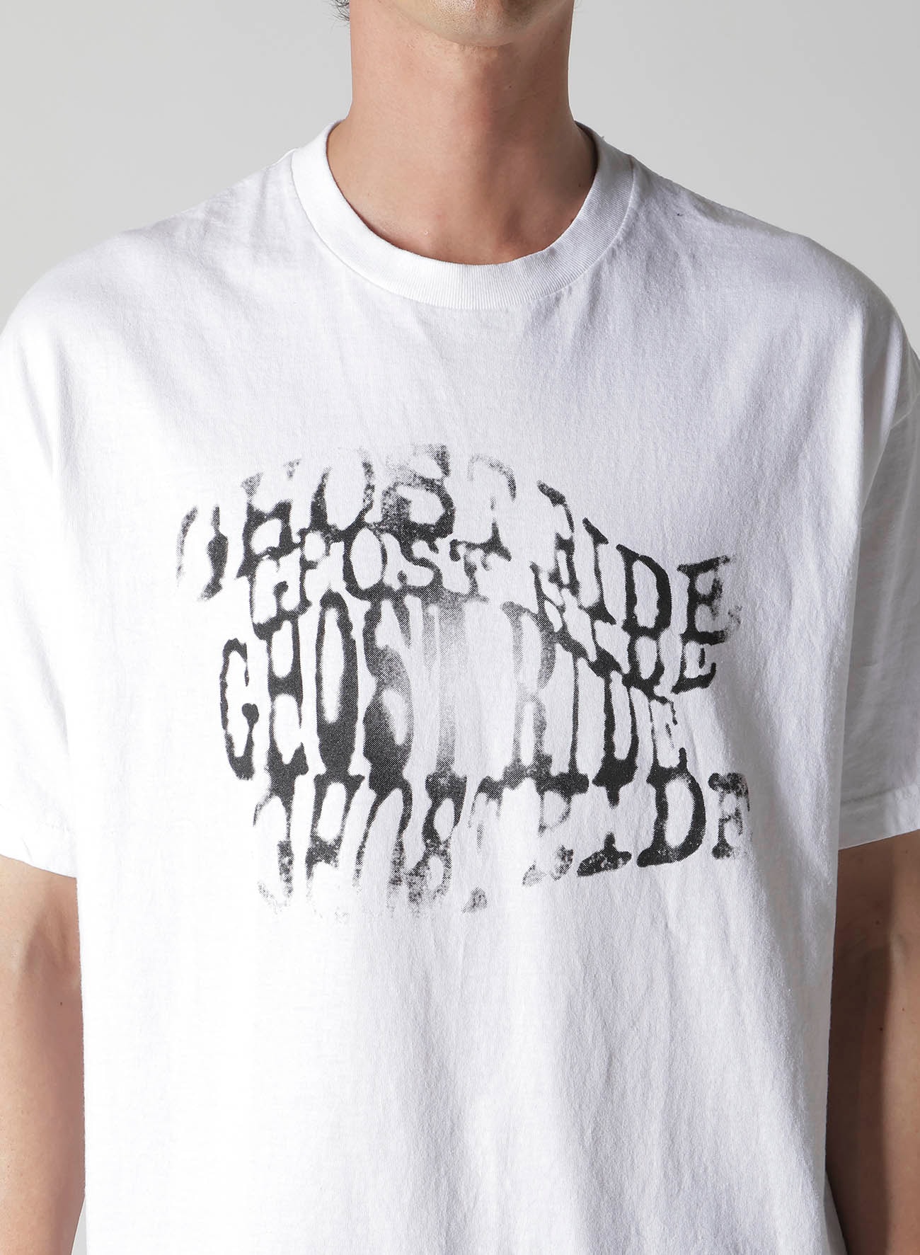 【Y's for men × MASSES】COTTON SINGLE PRINT ROUND NECK SHORT SLEEVE T