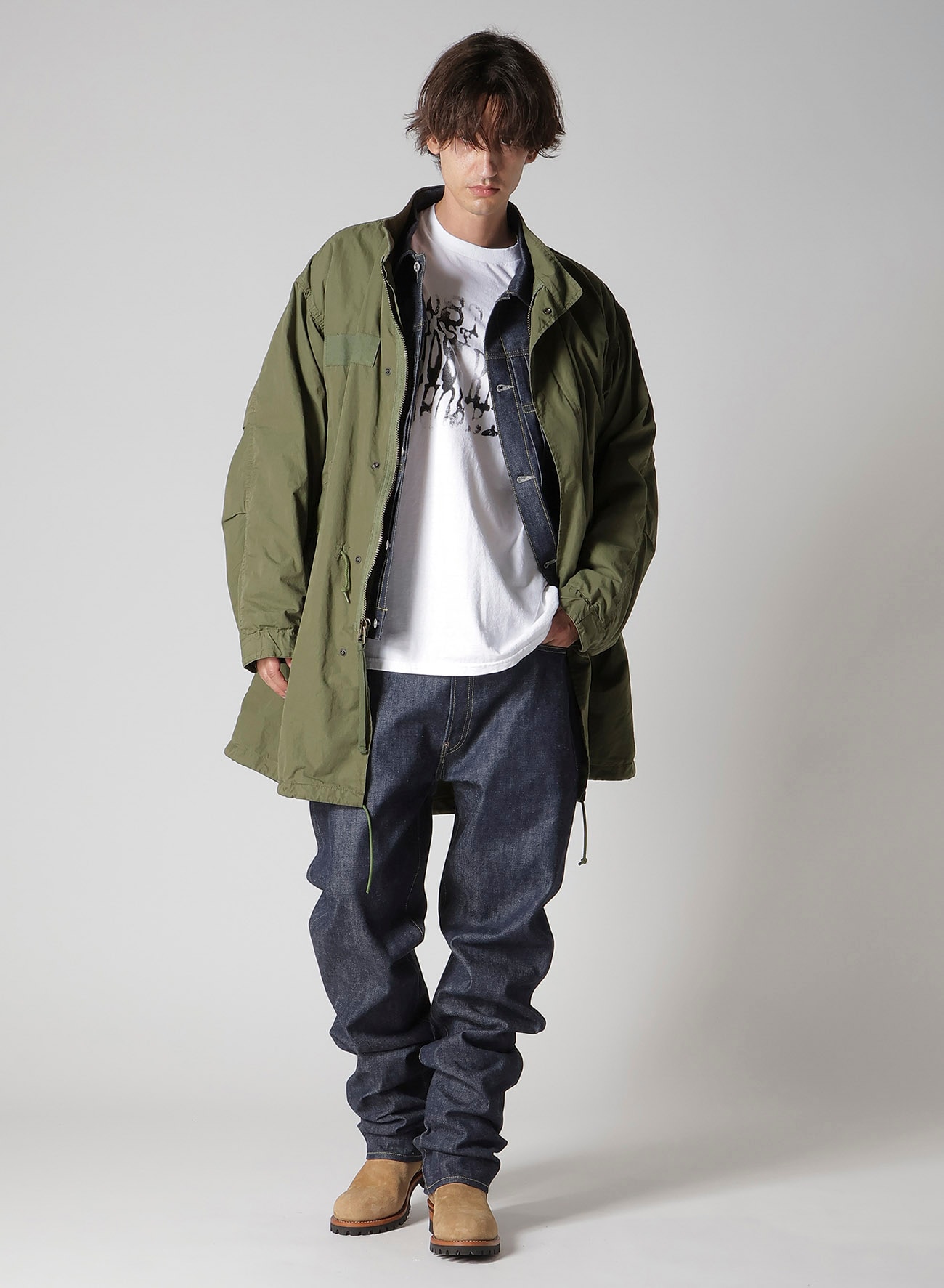 【Y's for men × MASSES】COTTON SINGLE PRINT ROUND NECK SHORT SLEEVE T