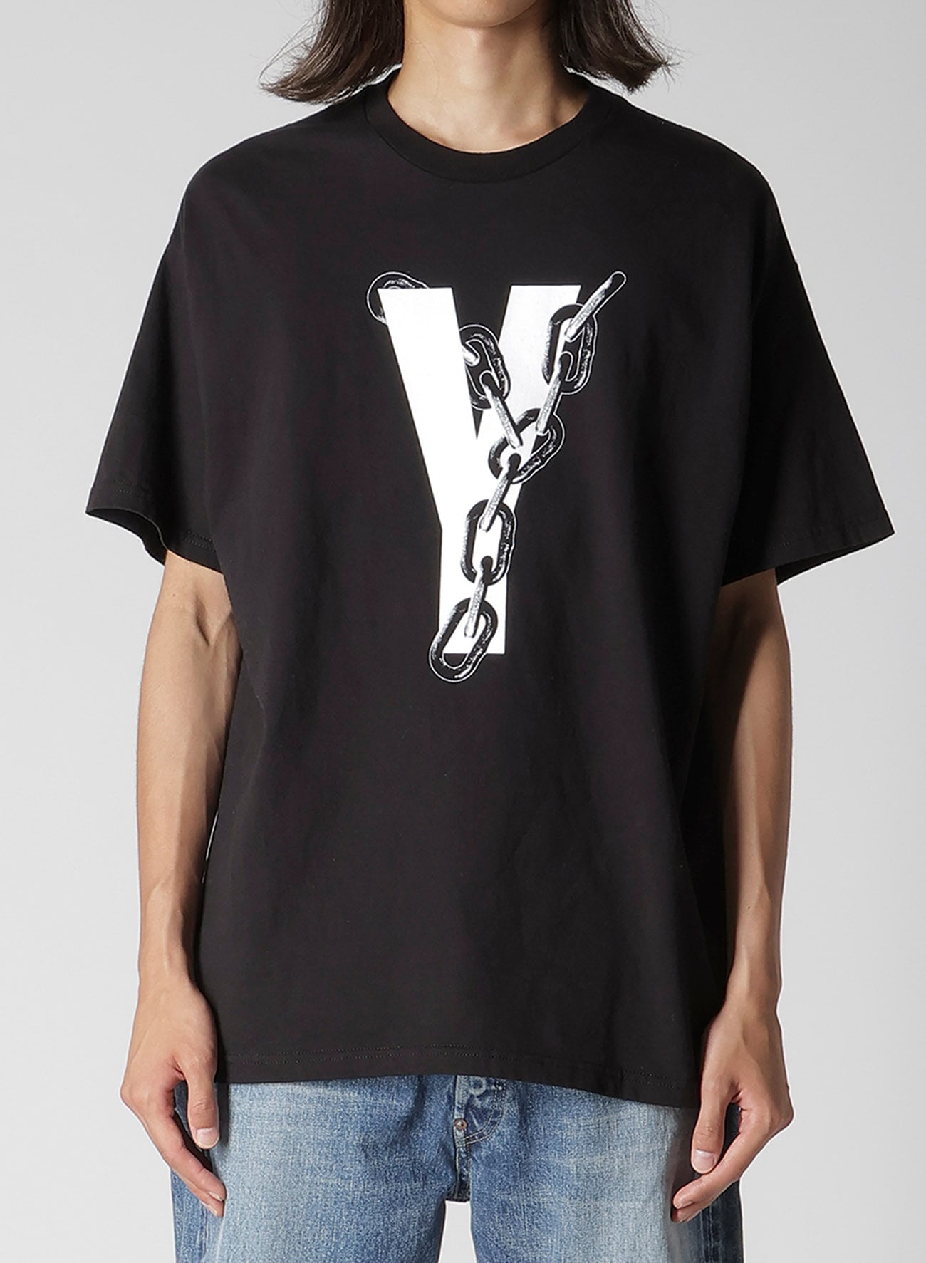 【Y's for men × MASSES】COTTON SINGLE PRINT ROUND NECK SHORT SLEEVE T