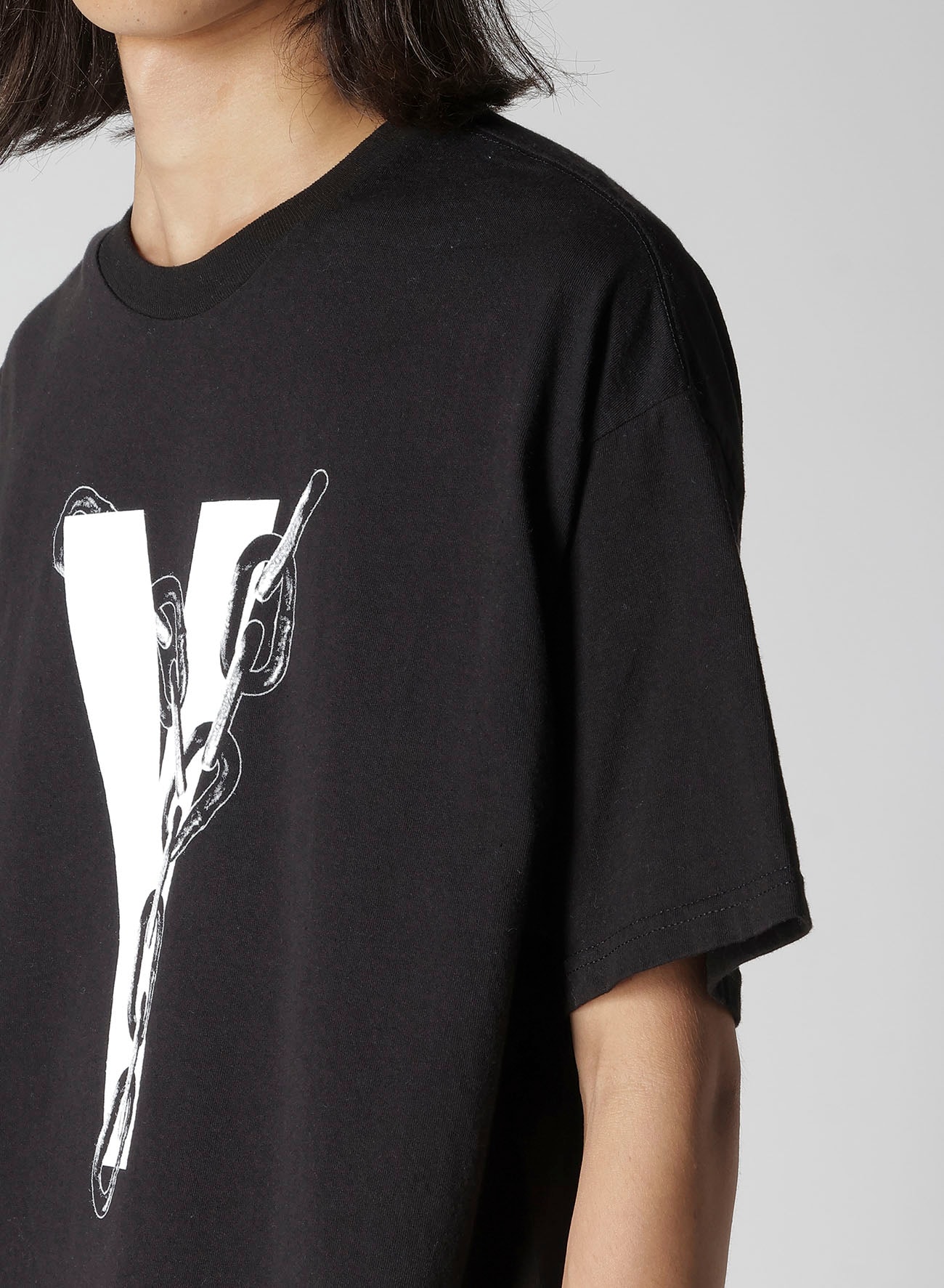【Y's for men × MASSES】COTTON SINGLE PRINT ROUND NECK SHORT SLEEVE T
