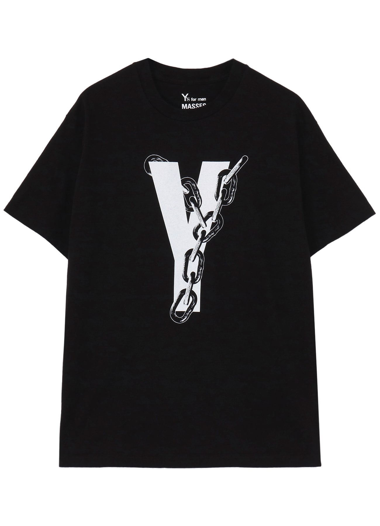 【Y's for men × MASSES】COTTON SINGLE PRINT ROUND NECK SHORT SLEEVE T
