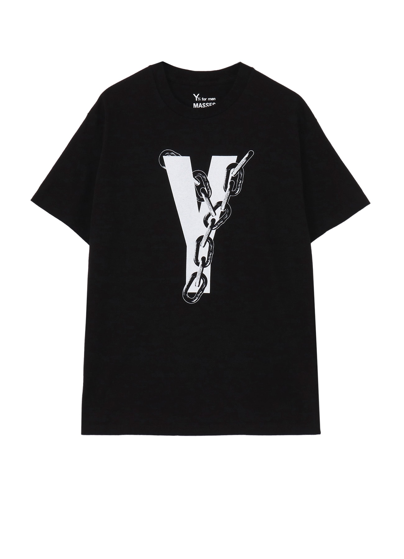 【Y's for men × MASSES】COTTON SINGLE PRINT ROUND NECK SHORT SLEEVE T
