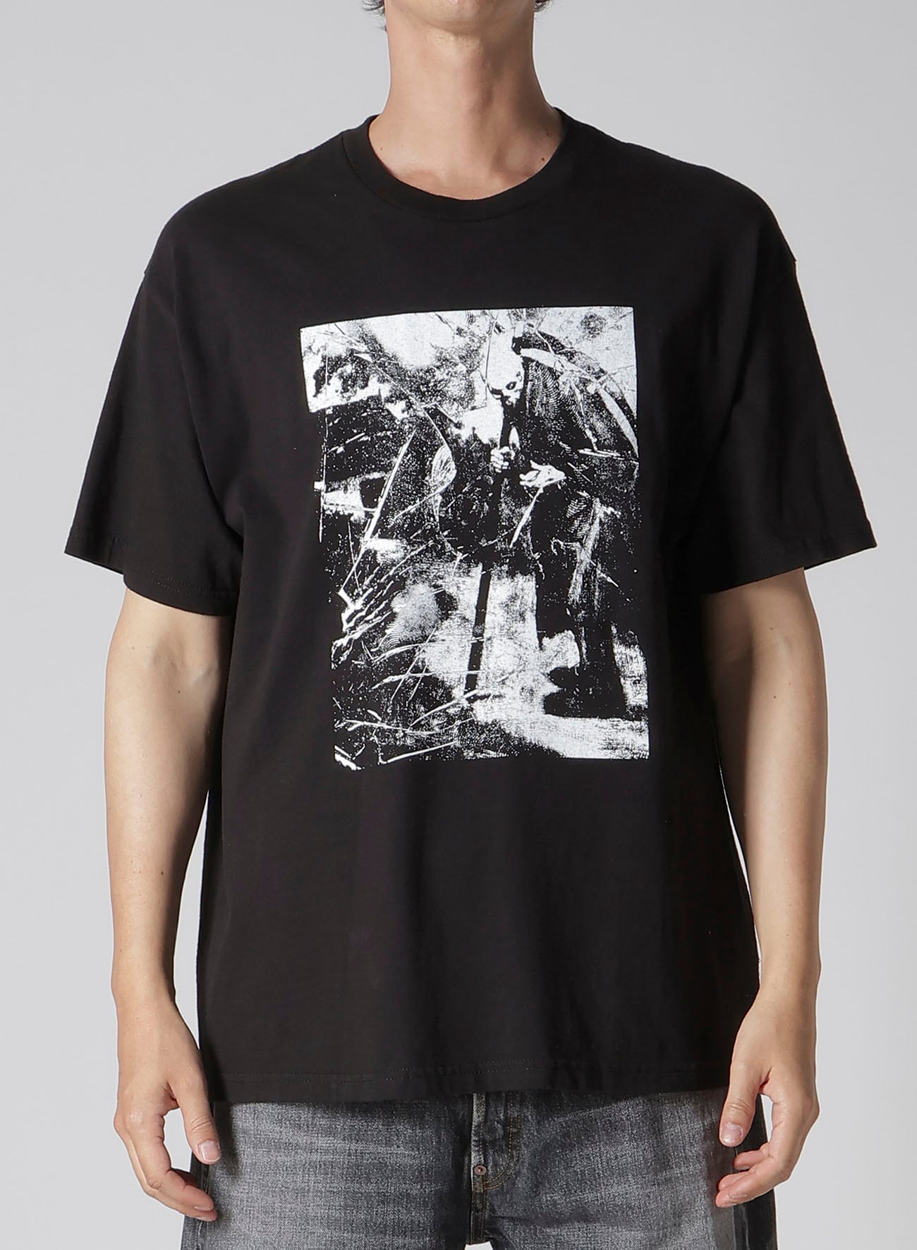 【Y's for men × MASSES】COTTON SINGLE PRINT ROUND NECK SHORT SLEEVE T