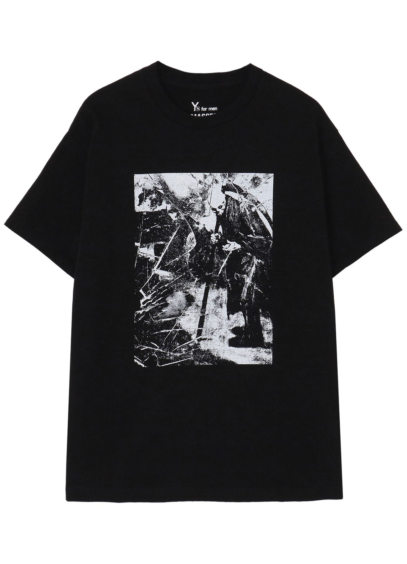 【Y's for men × MASSES】COTTON SINGLE PRINT ROUND NECK SHORT SLEEVE T