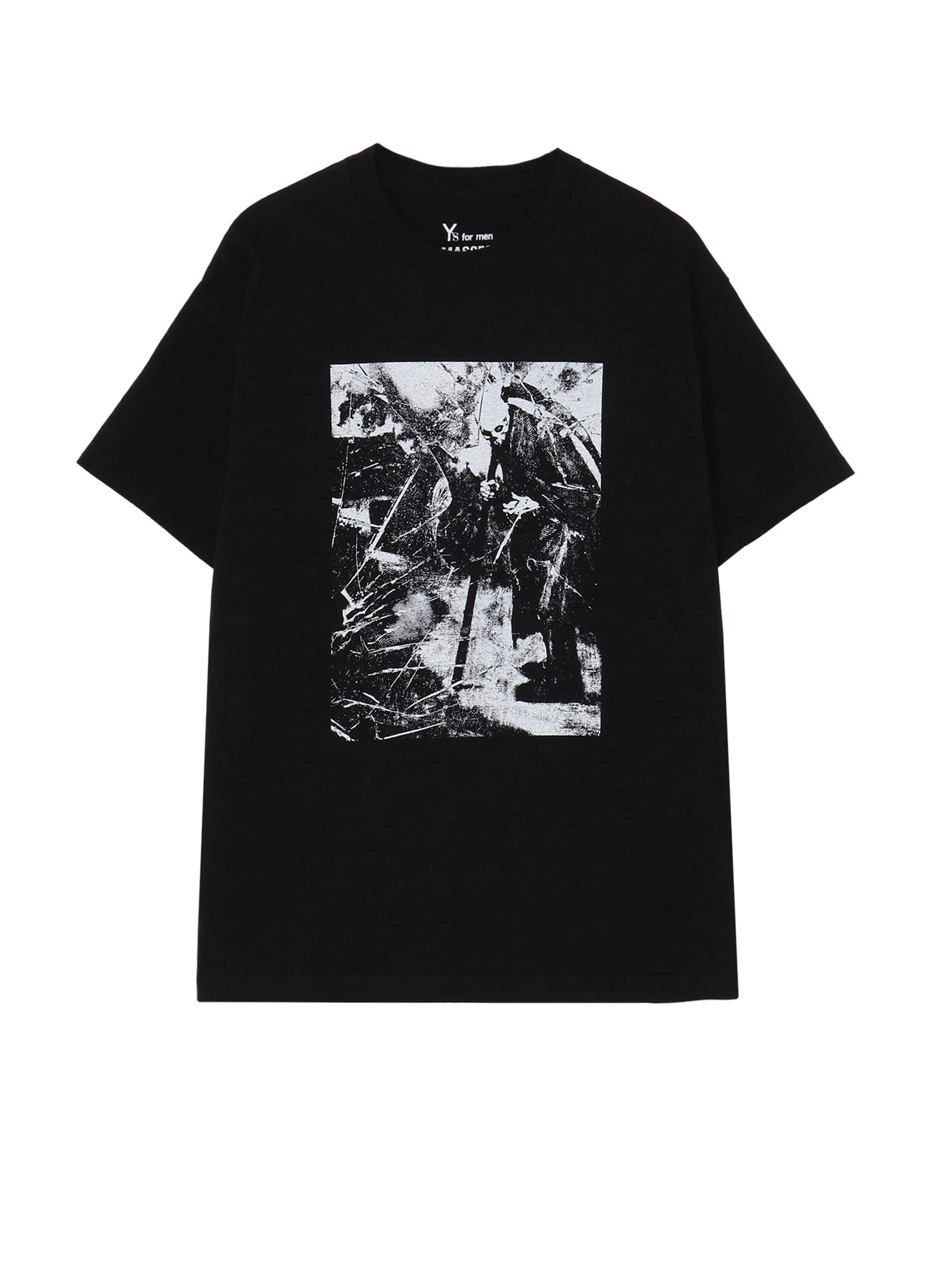【Y's for men × MASSES】COTTON SINGLE PRINT ROUND NECK SHORT SLEEVE T