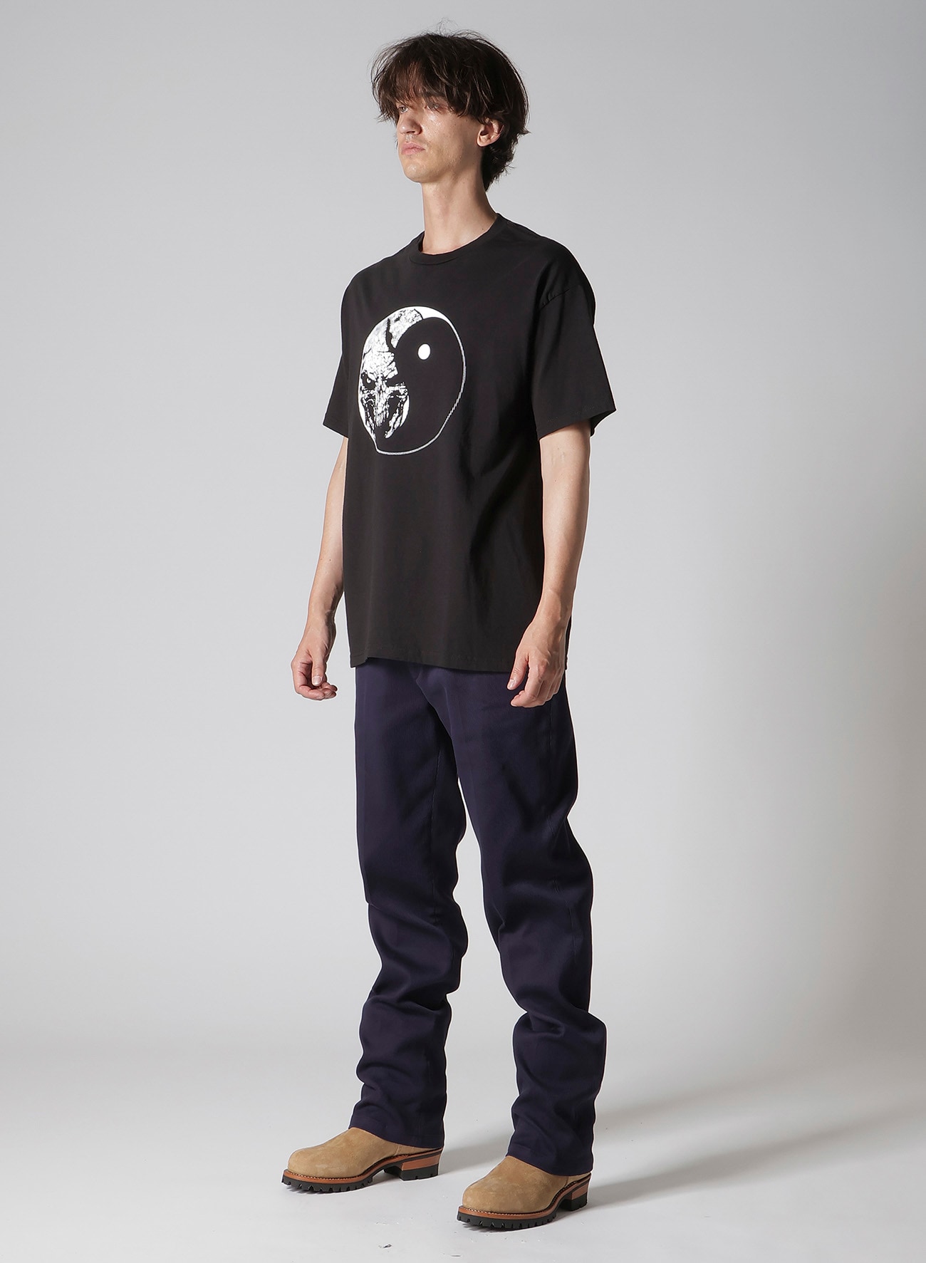 【Y's for men × MASSES】COTTON SINGLE PRINT ROUND NECK SHORT SLEEVE T