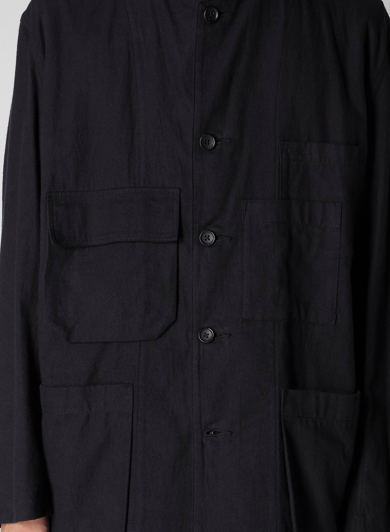 COTTON FLANNEL CHAIN STITCH BLOUSON