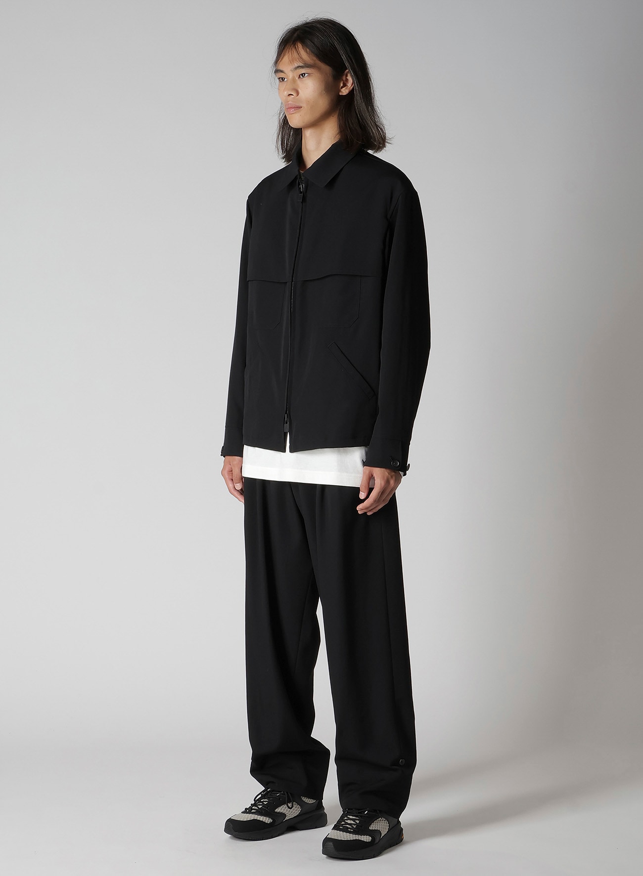 WOOL GABARDINE STORM SHIELD BLOUSON