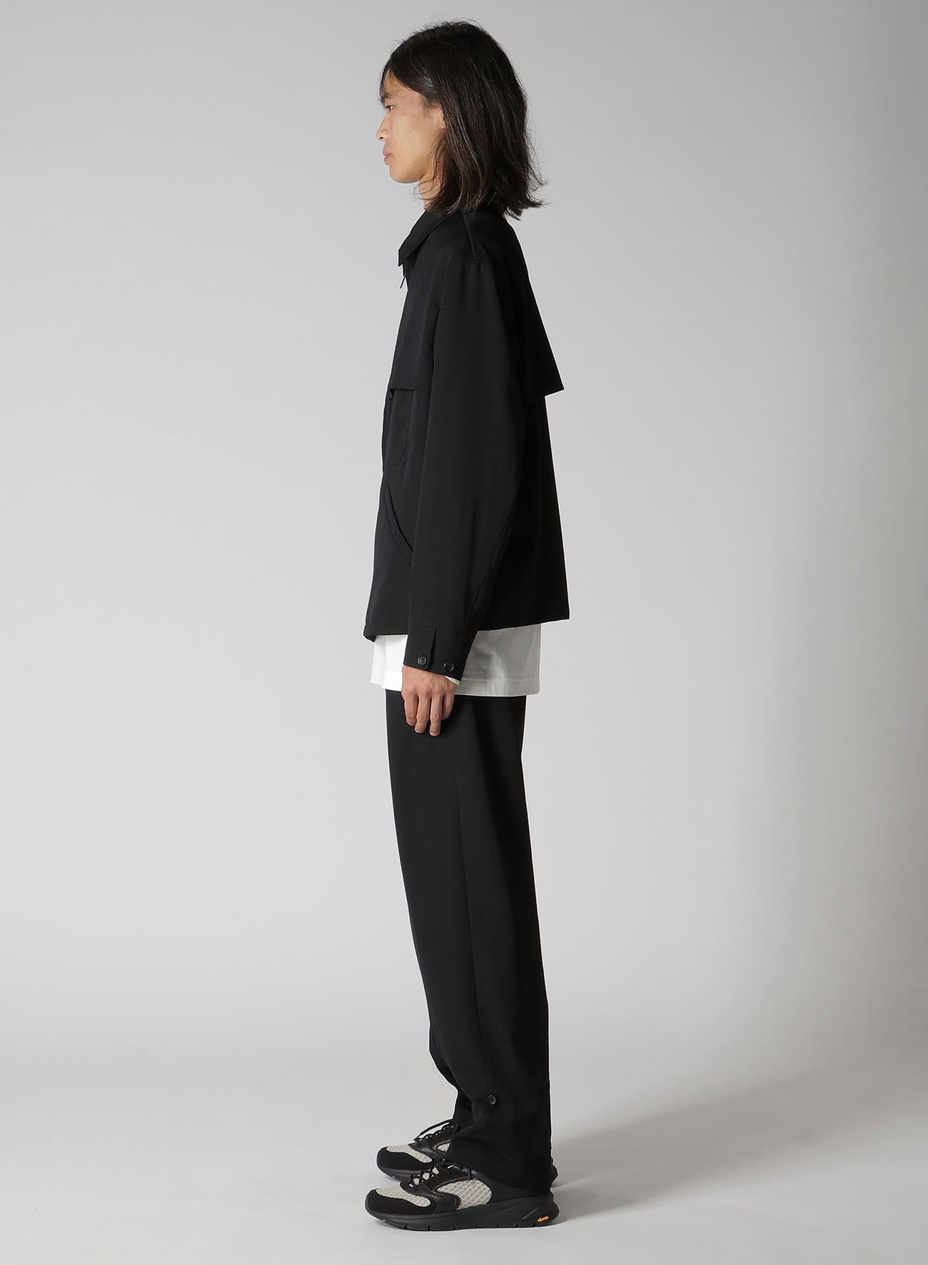 WOOL GABARDINE STORM SHIELD BLOUSON