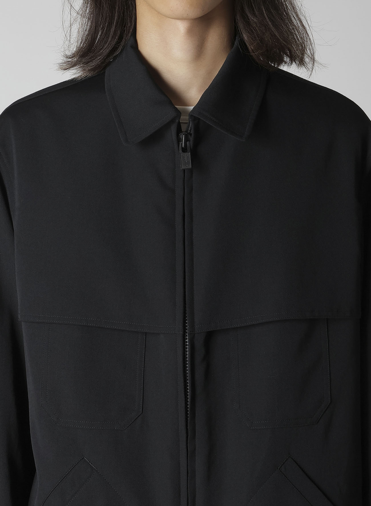WOOL GABARDINE STORM SHIELD BLOUSON