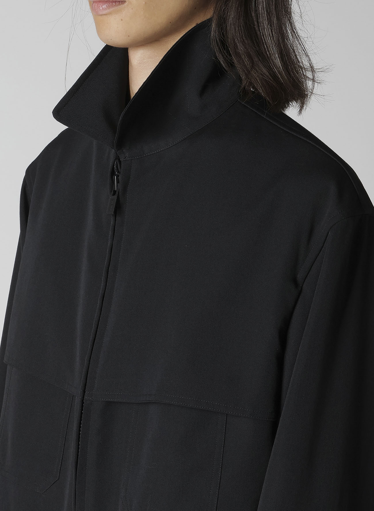 WOOL GABARDINE STORM SHIELD BLOUSON