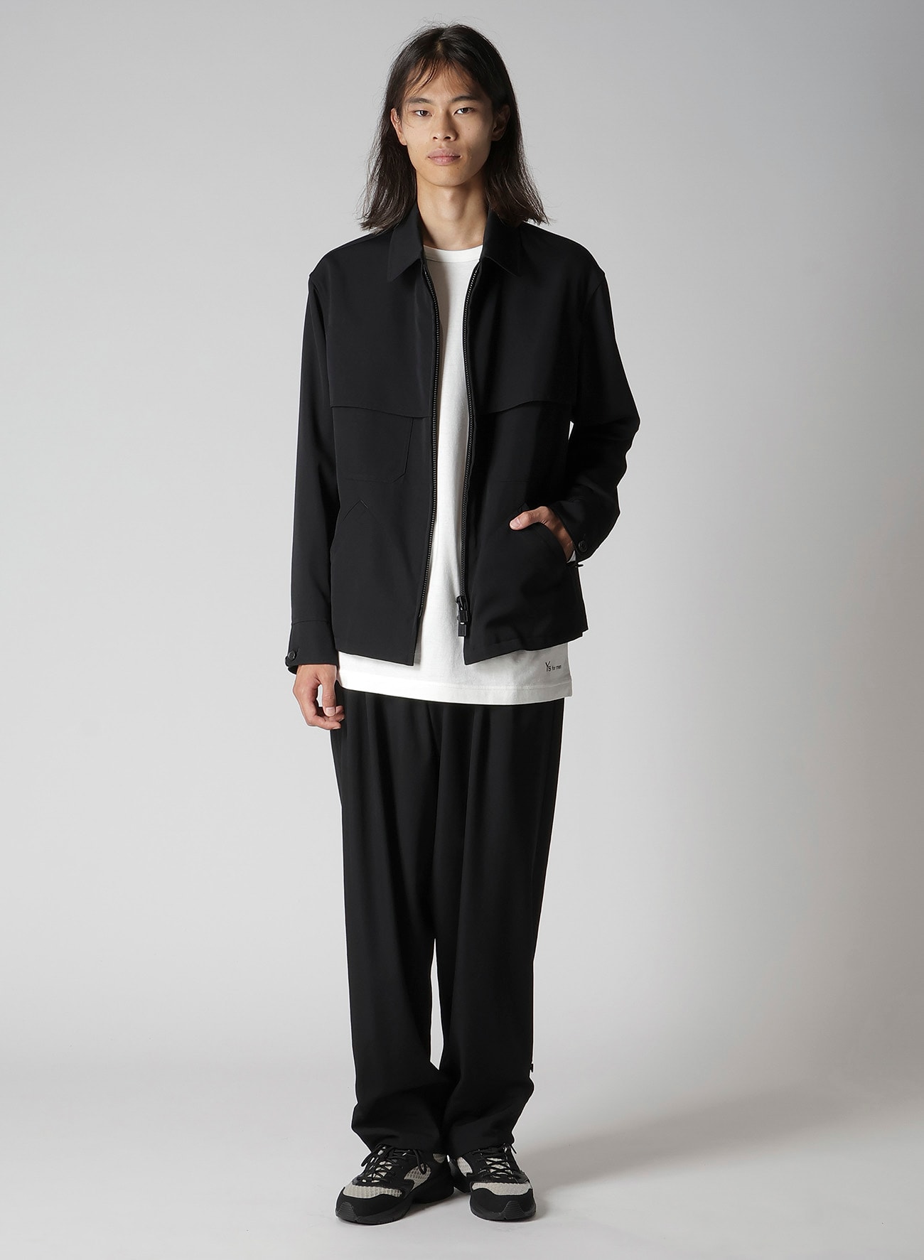 WOOL GABARDINE STORM SHIELD BLOUSON