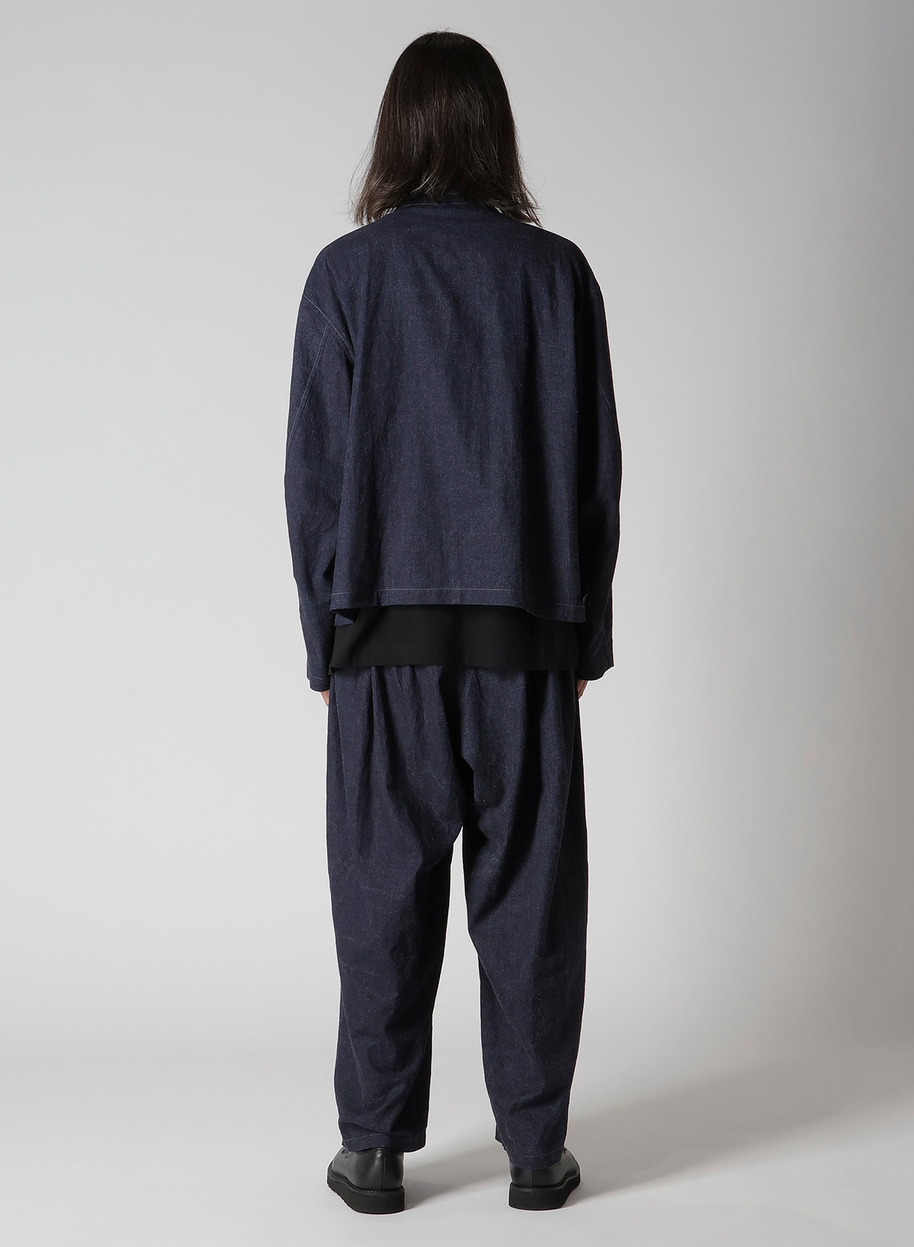 INK-DYED HOUNDSTOOTH BLOUSON