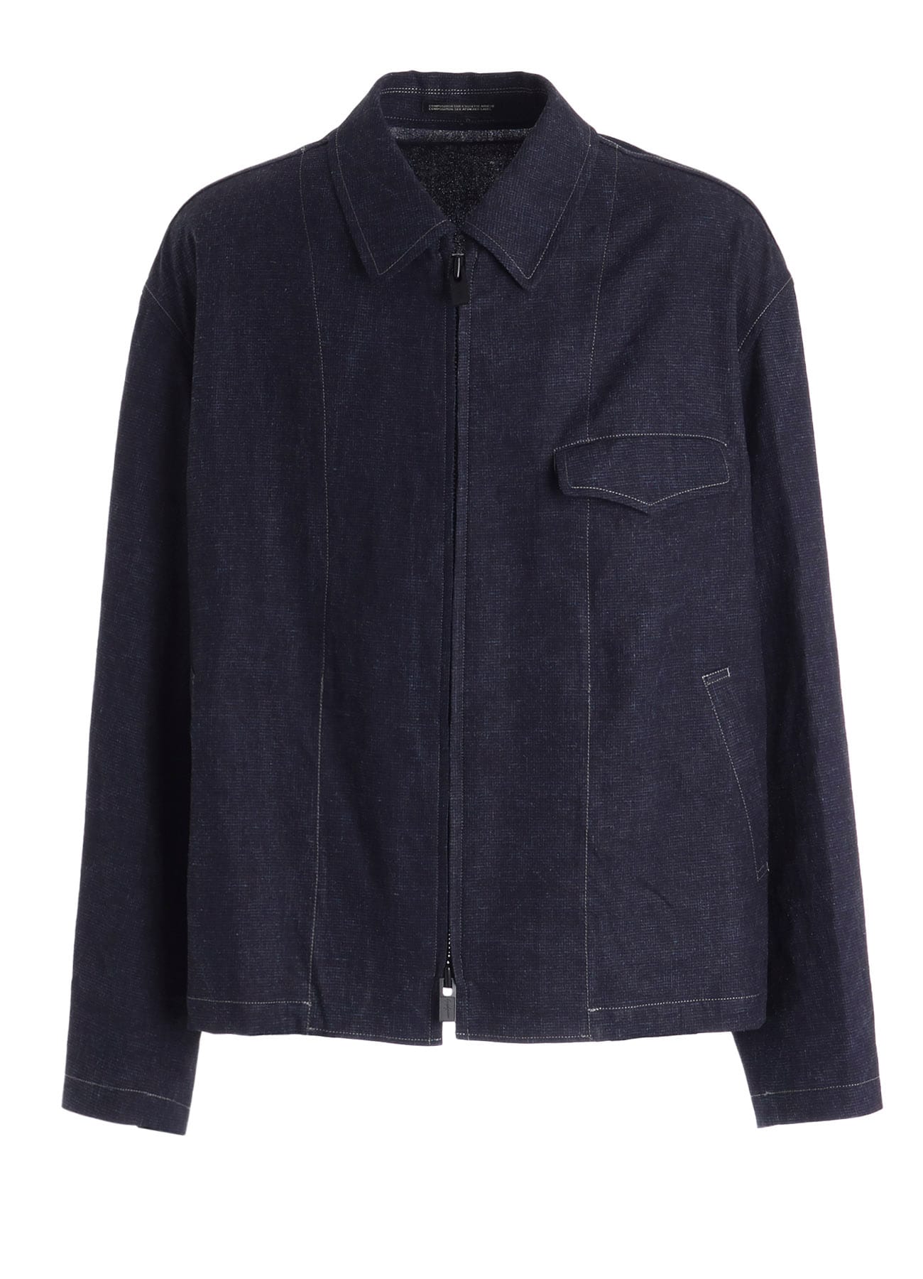 INK-DYED HOUNDSTOOTH BLOUSON