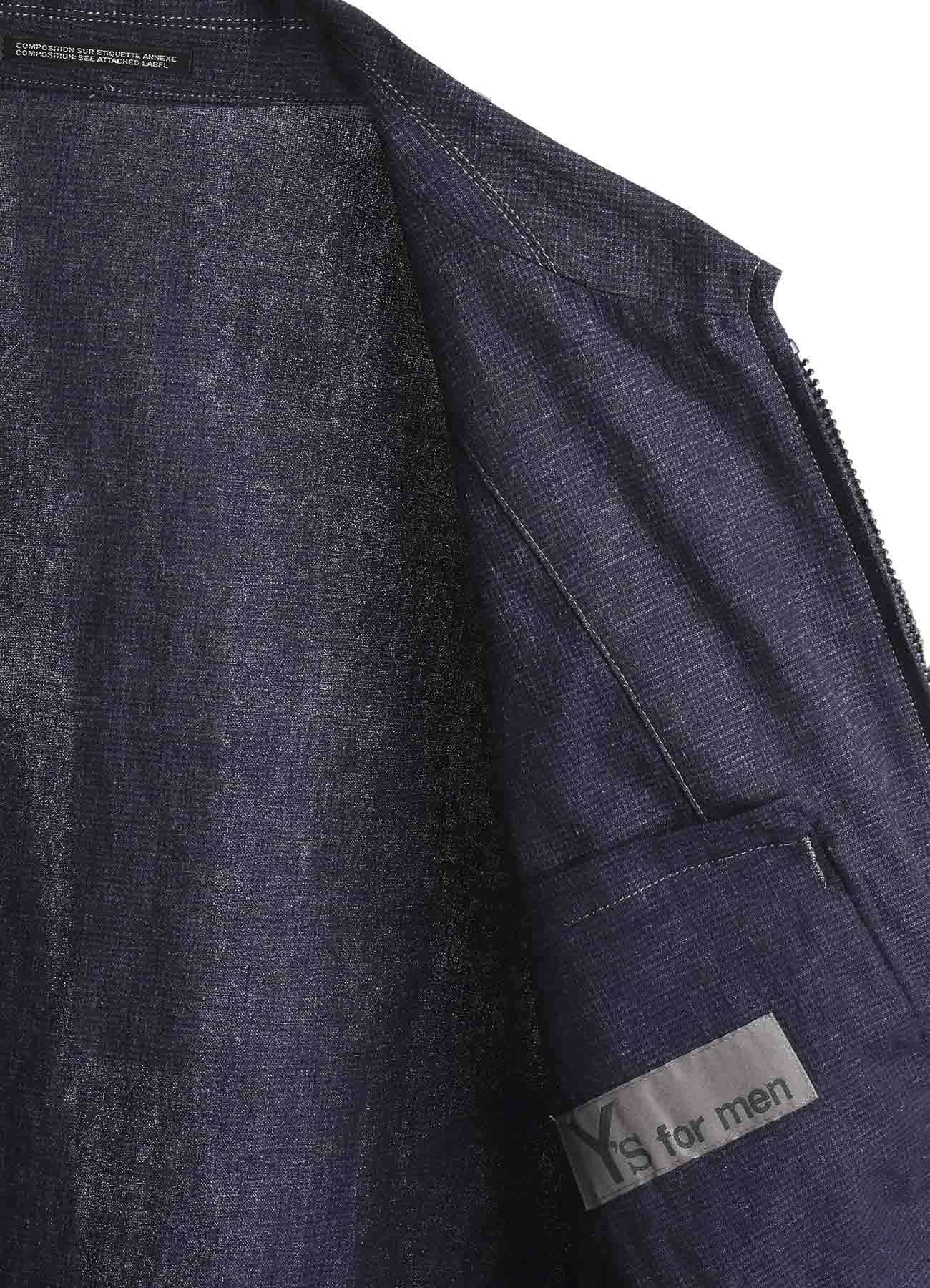 INK-DYED HOUNDSTOOTH BLOUSON