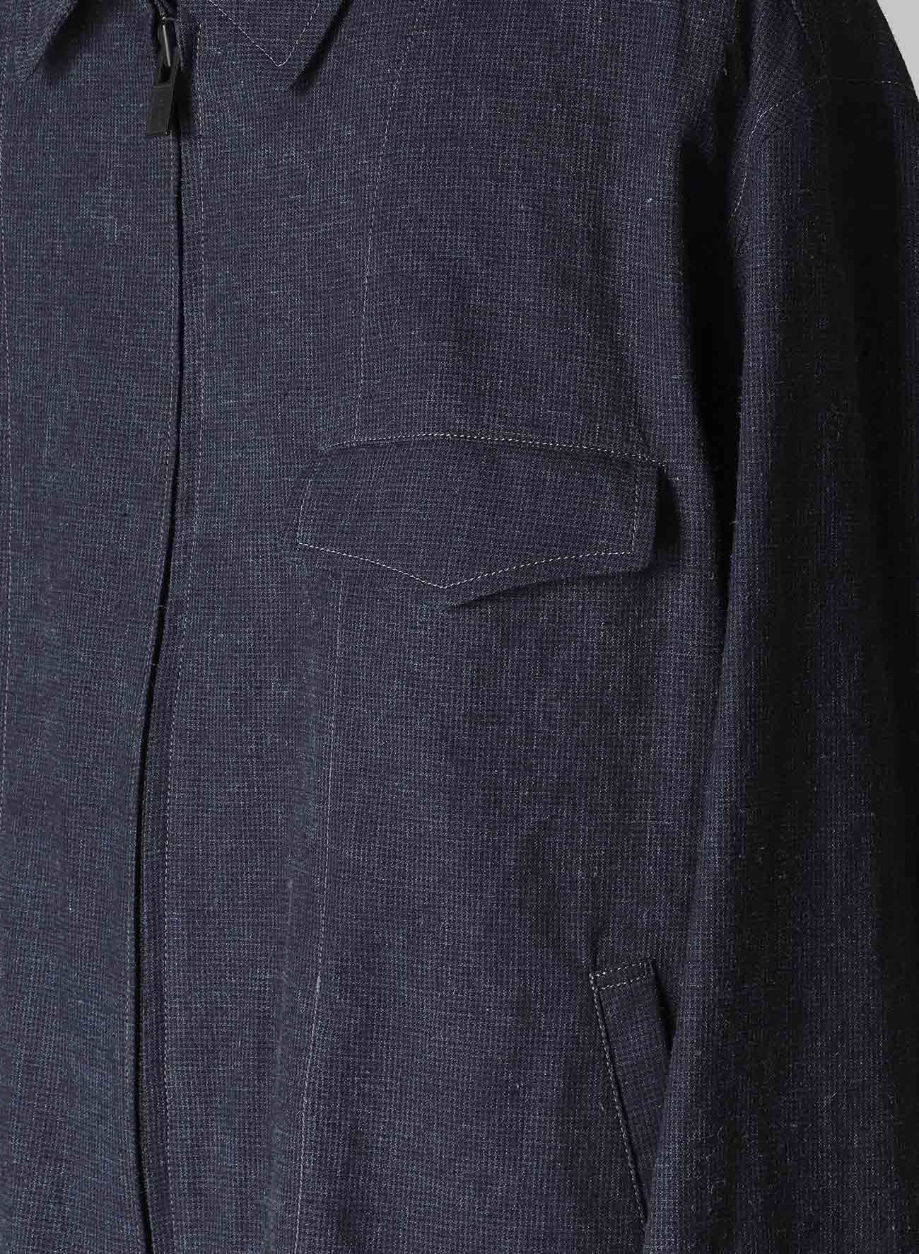 INK-DYED HOUNDSTOOTH BLOUSON