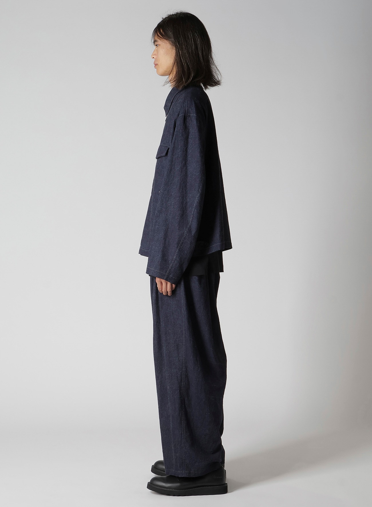 INK-DYED HOUNDSTOOTH BLOUSON