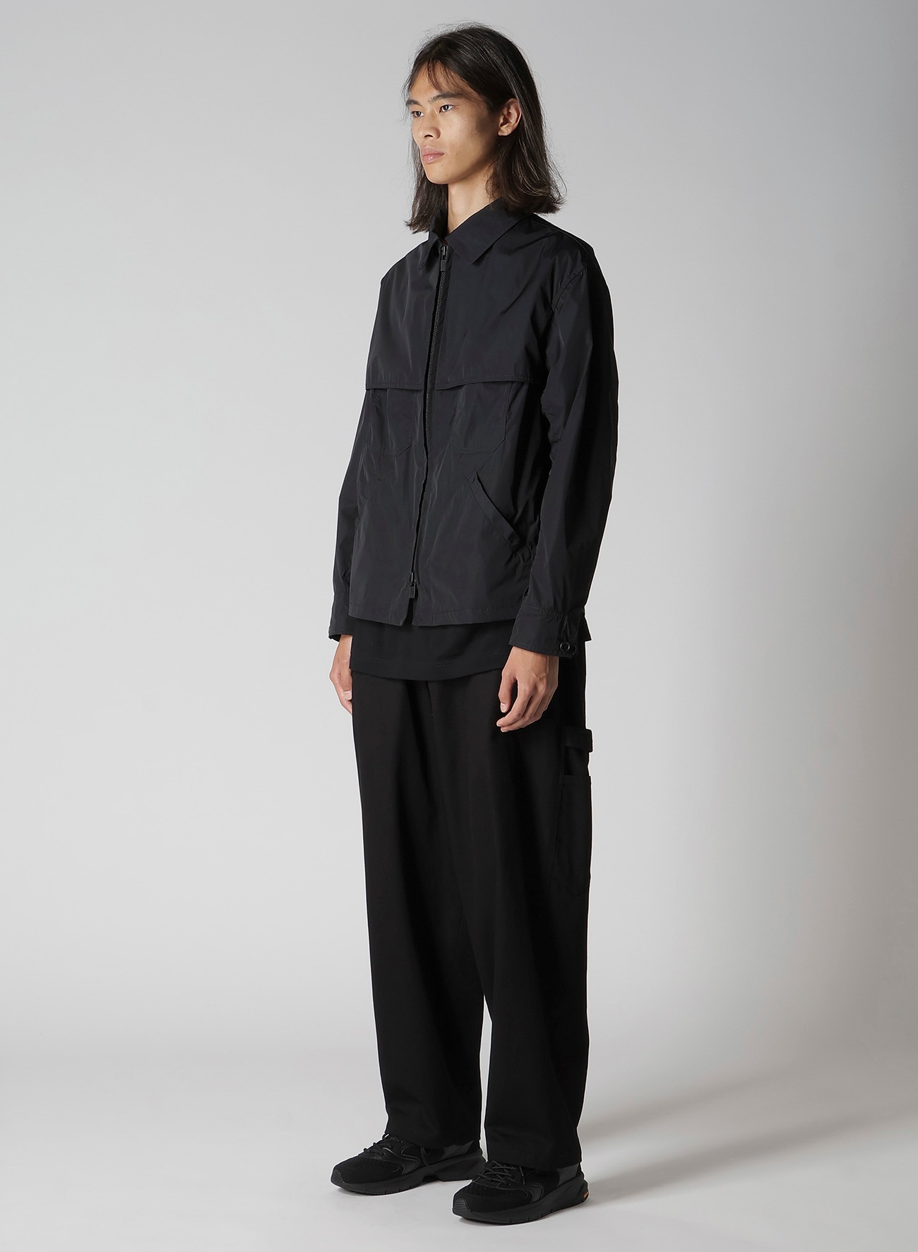 NYLON TAFFETA CHAIN STITCH SHIELD BLOUSON