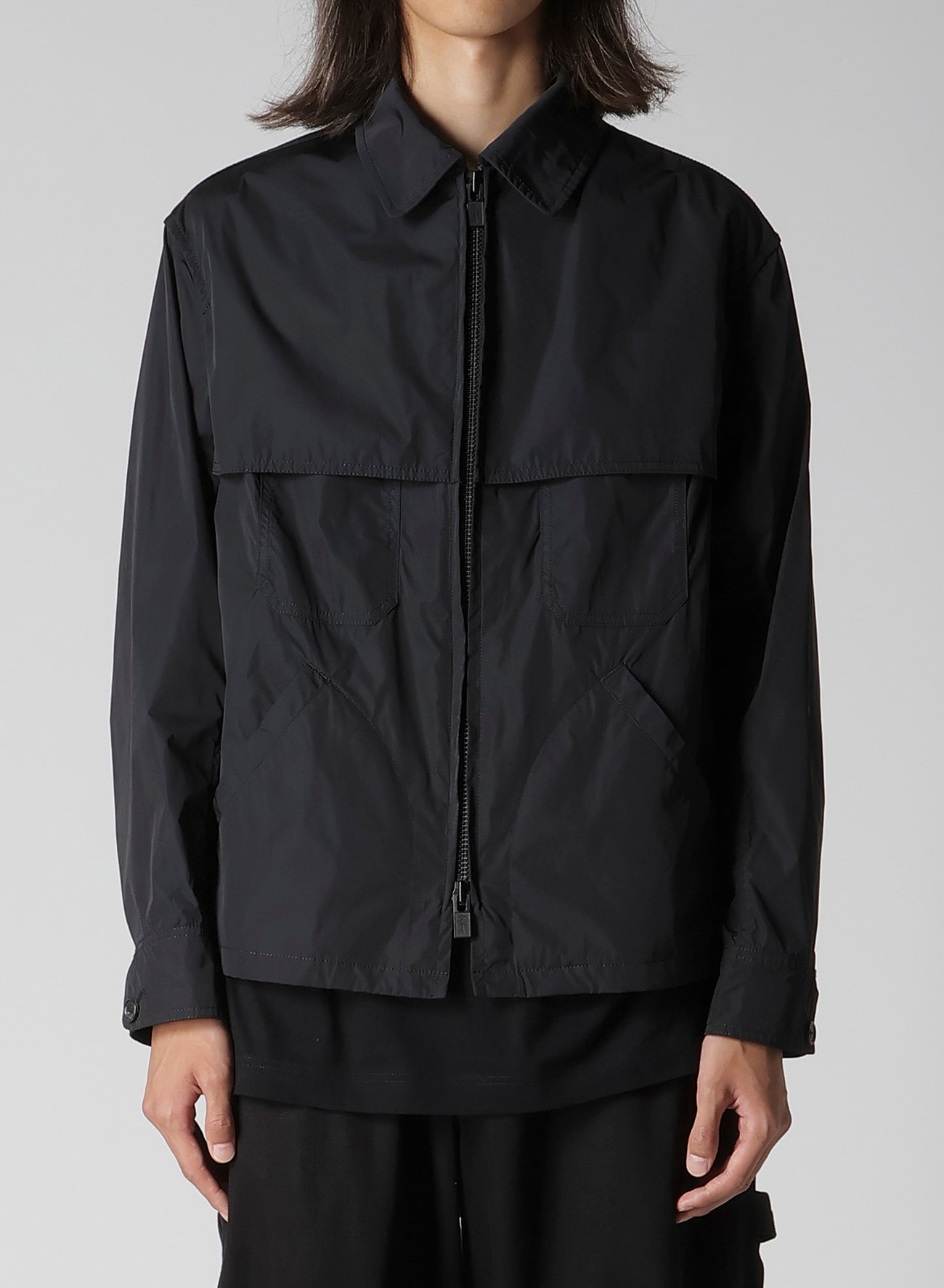 NYLON TAFFETA CHAIN STITCH SHIELD BLOUSON