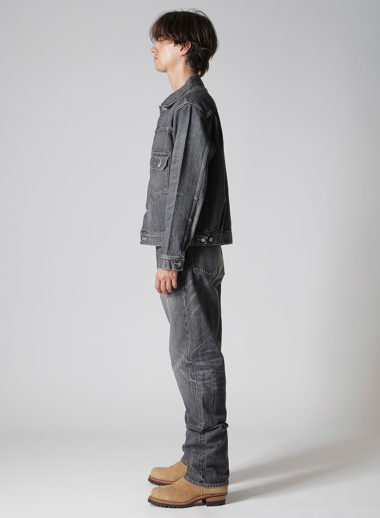 【Y's for men × MASSES】 DENIM JACKET H.WASH BLACK
