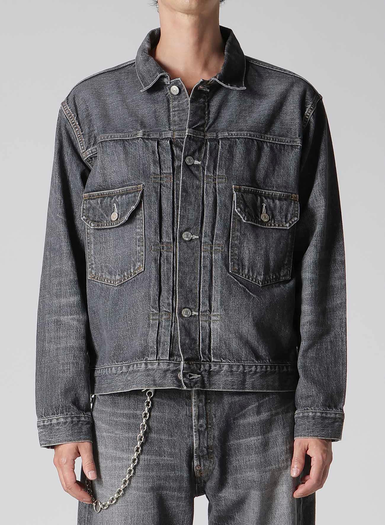 【Y's for men × MASSES】 DENIM JACKET H.WASH BLACK