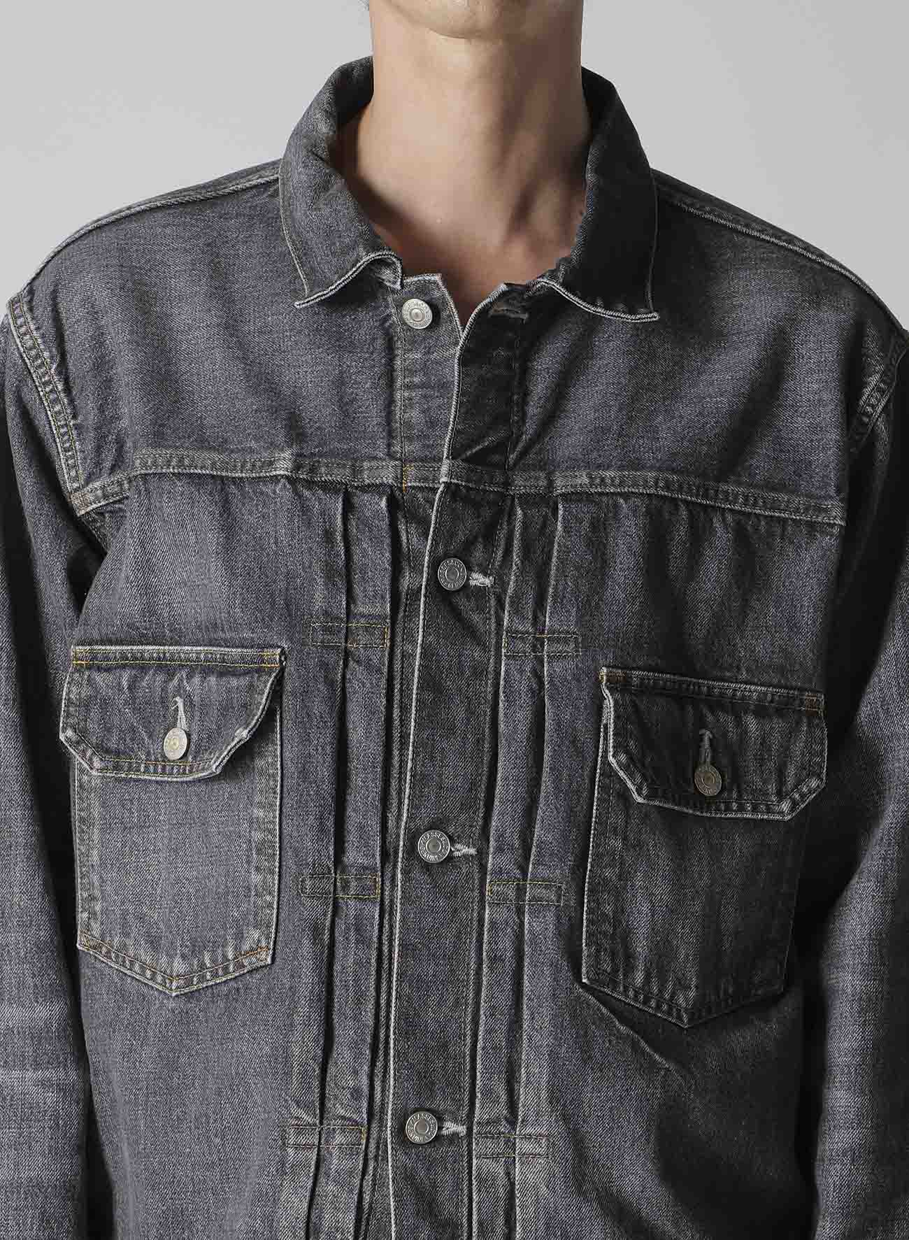 【Y's for men × MASSES】 DENIM JACKET H.WASH BLACK