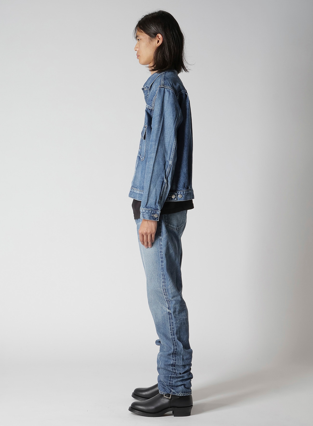 【Y's for men × MASSES】 DENIM JACKET H.WASH INDIGO