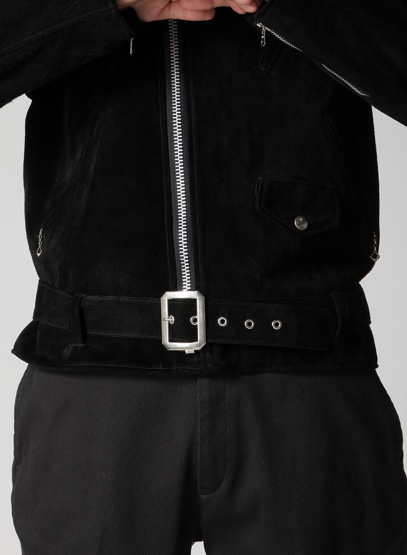 【Y's for men × MASSES】 SUEDE DOUBLE RIDERS JACKET