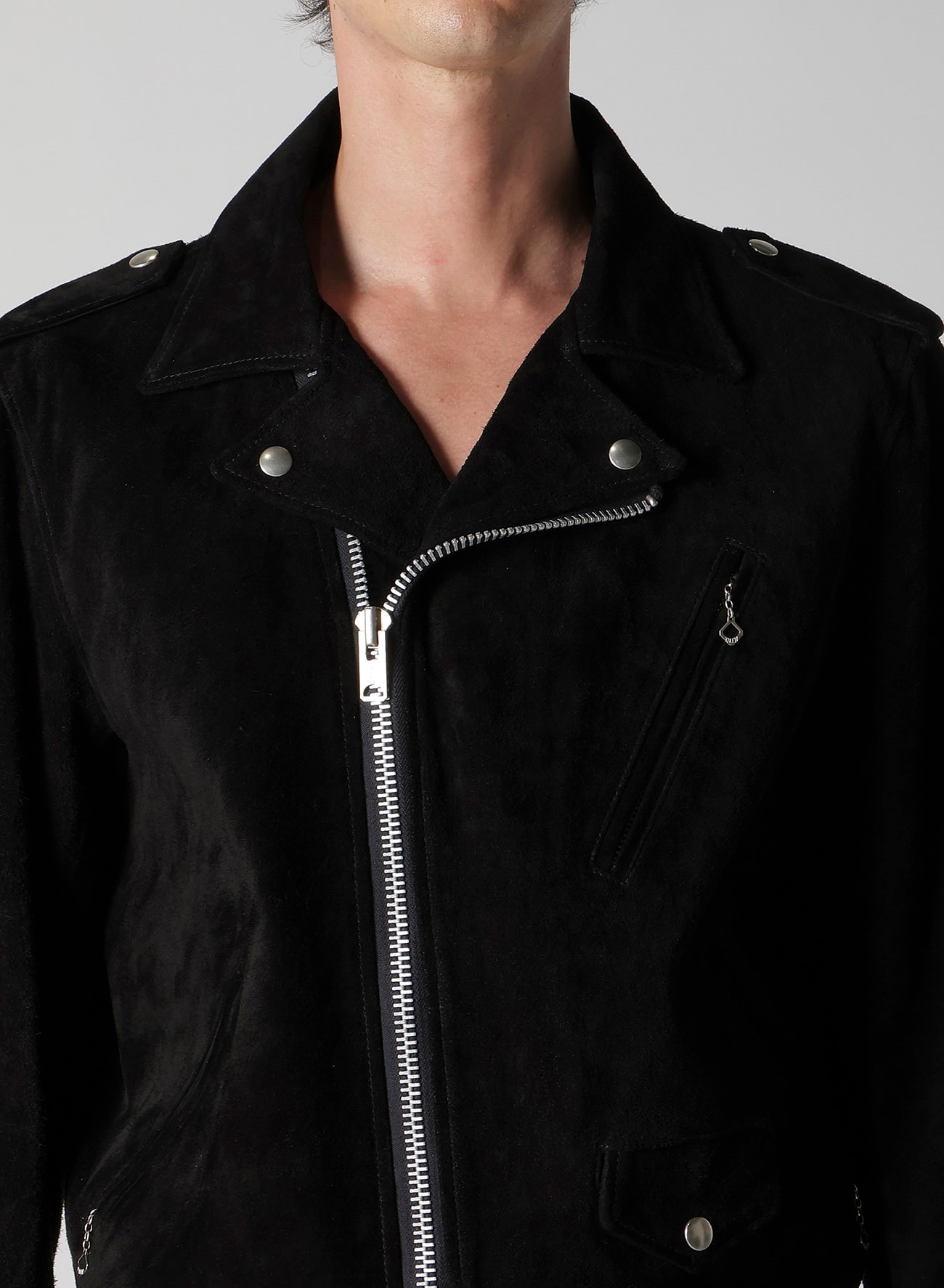 【Y's for men × MASSES】 SUEDE DOUBLE RIDERS JACKET