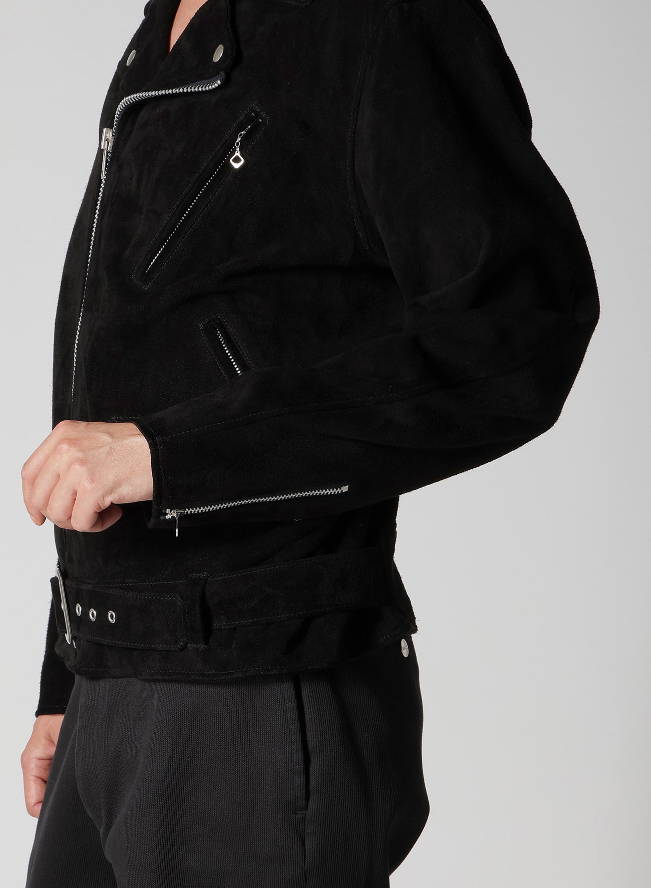 【Y's for men × MASSES】 SUEDE DOUBLE RIDERS JACKET