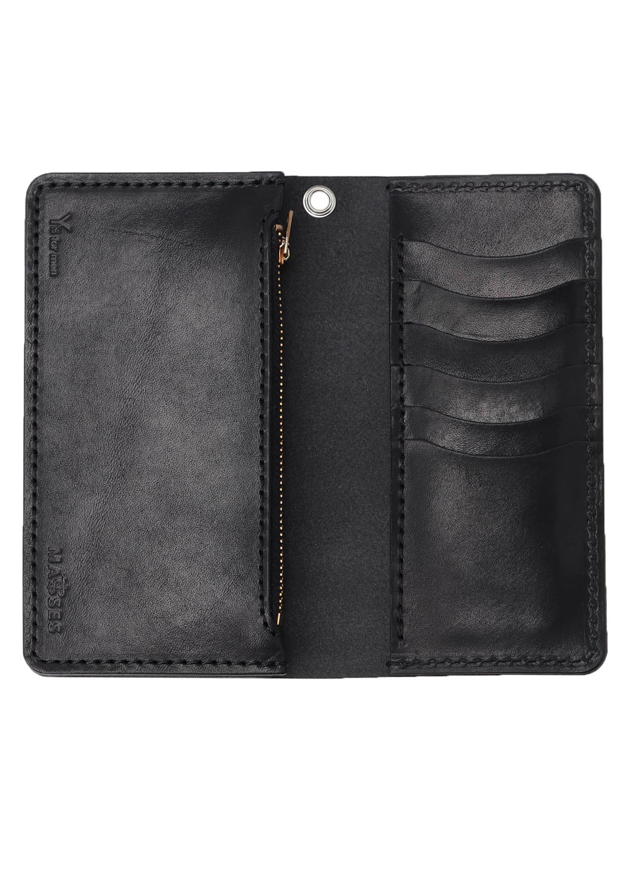 【Y's for men × MASSES】SADDLE LEATHER /SV LONG WALLET WITH CHAIN