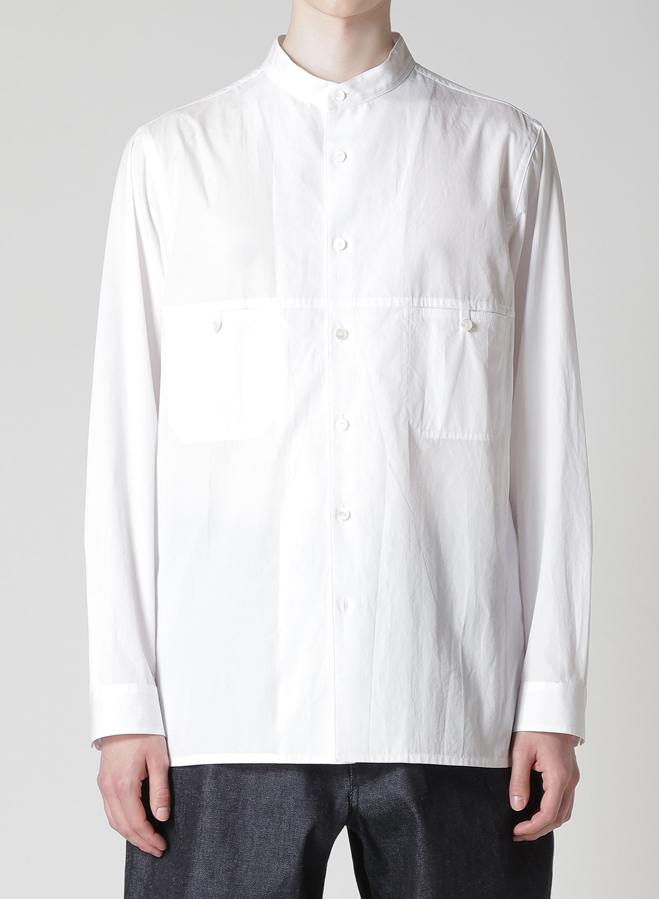 100/2 BROAD PANEL STAND COLLAR SHIRT