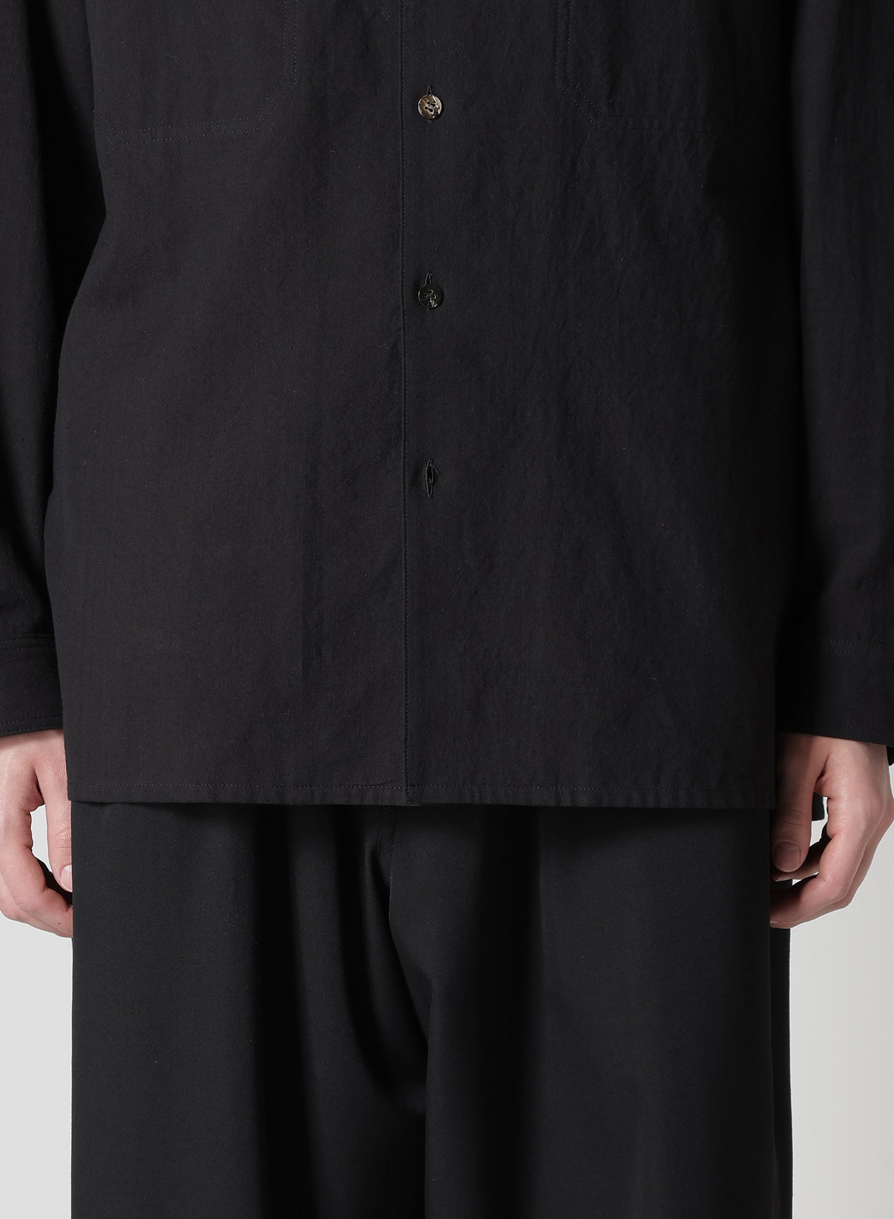 KHADI PANEL STAND COLLAR SHIRT