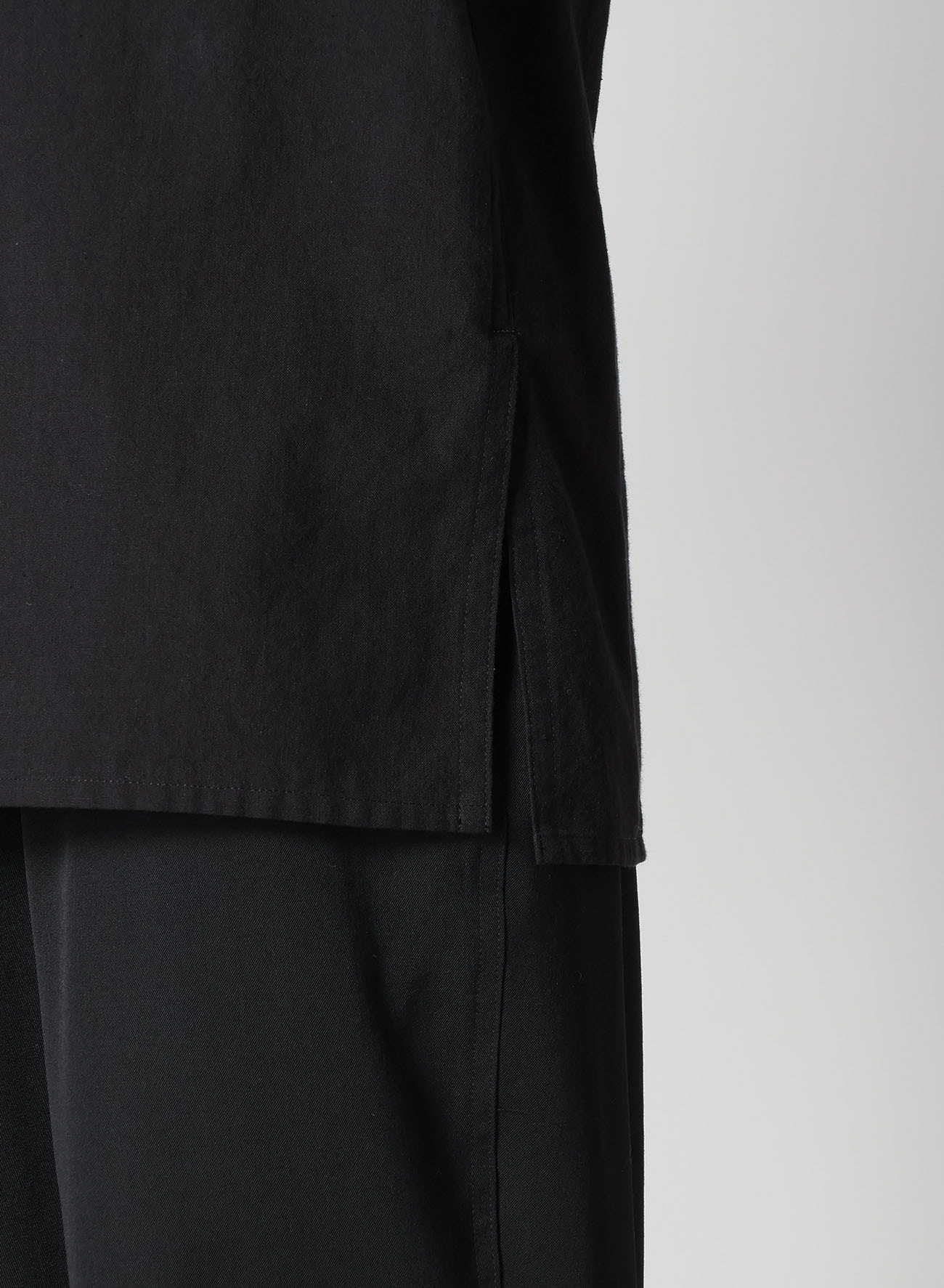 ☆ chami さま　専用　☆ KHADI PANEL STAND COLLAR SHIRT(S Black): Y's for men｜THE