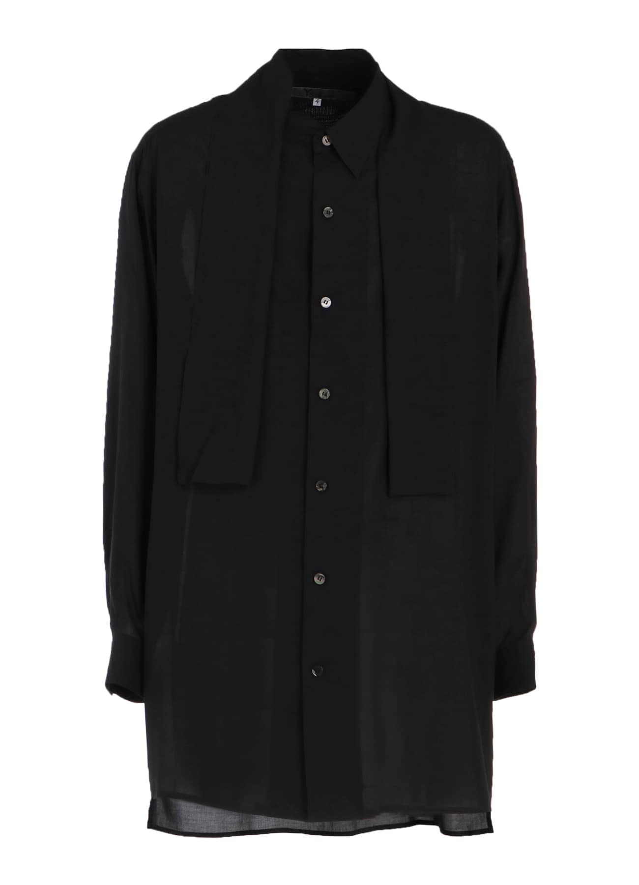 CELLULOSE LAWN SHIRT WITH SHAWL