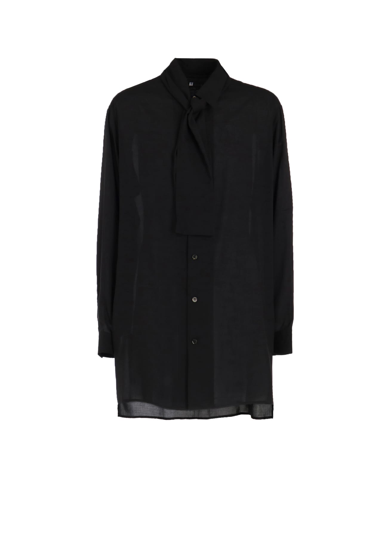 CELLULOSE LAWN SHIRT WITH SHAWL