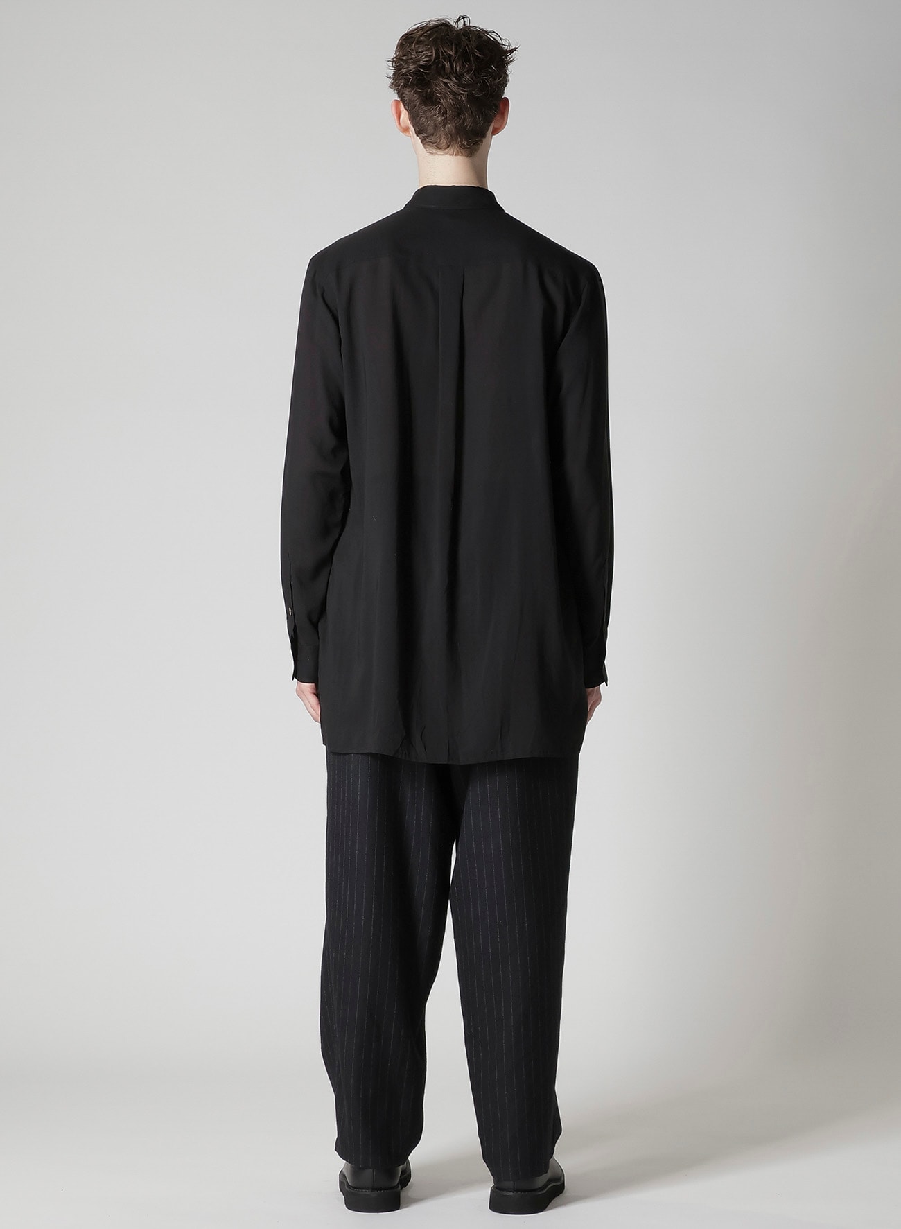 CELLULOSE LAWN LAYERED COLLAR SHIRT