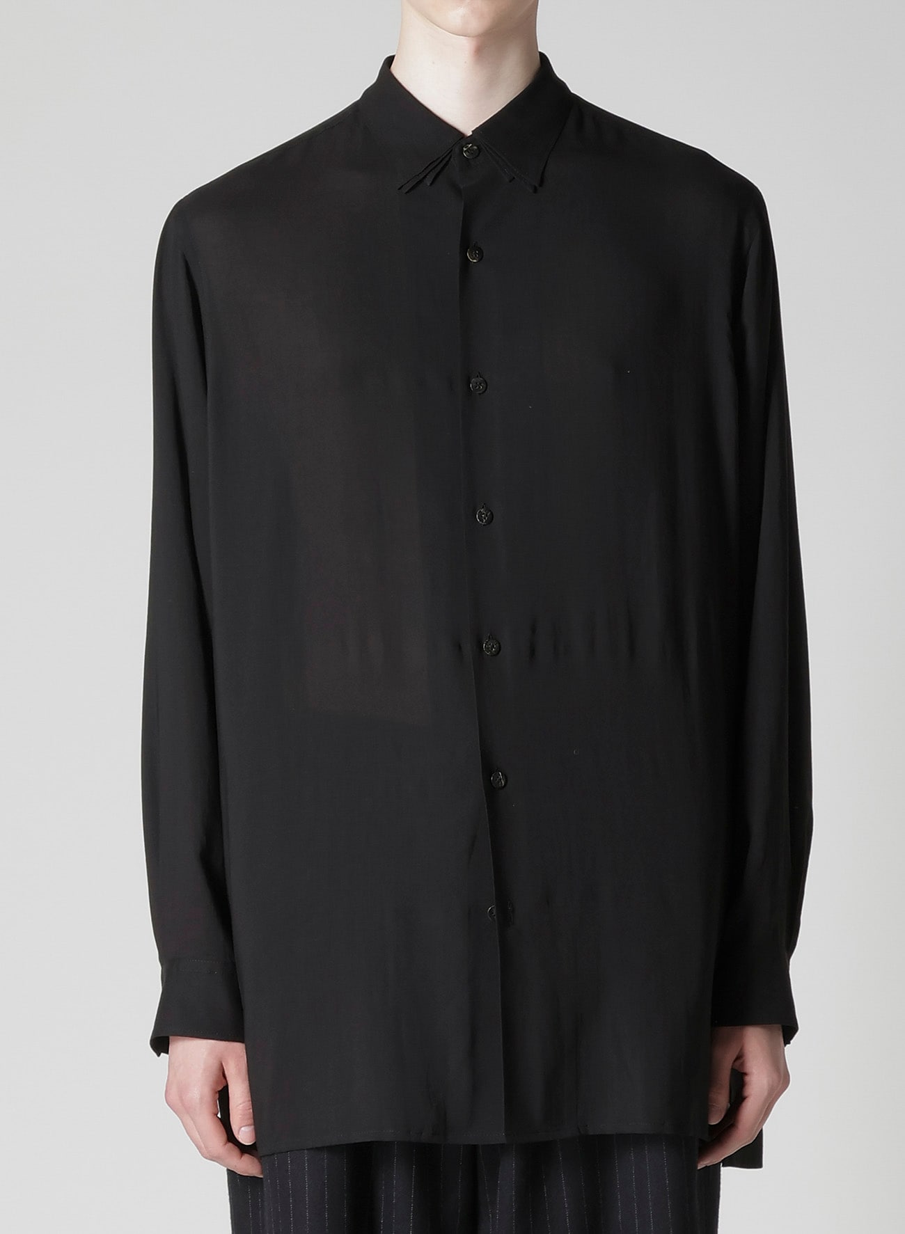 CELLULOSE LAWN LAYERED COLLAR SHIRT
