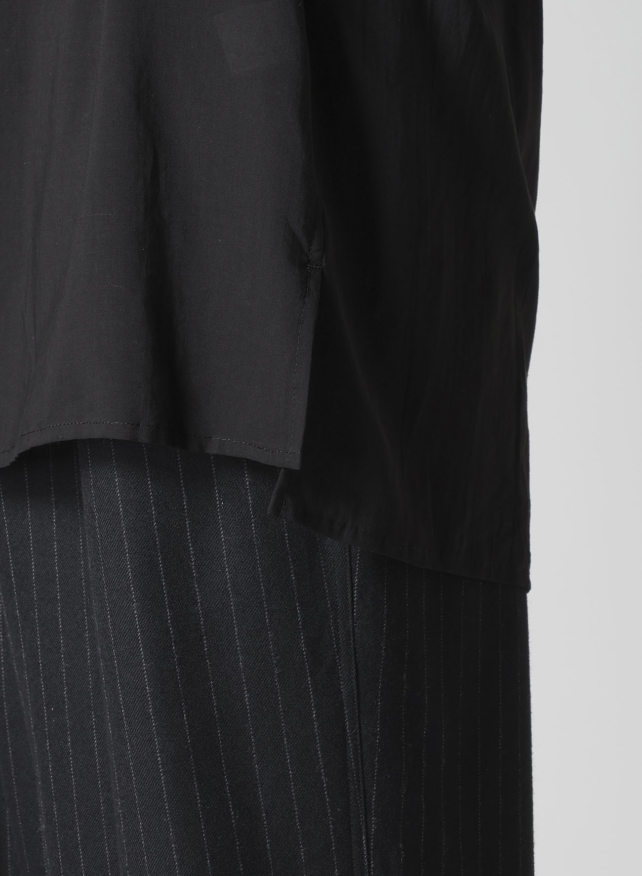 CELLULOSE LAWN LAYERED COLLAR SHIRT